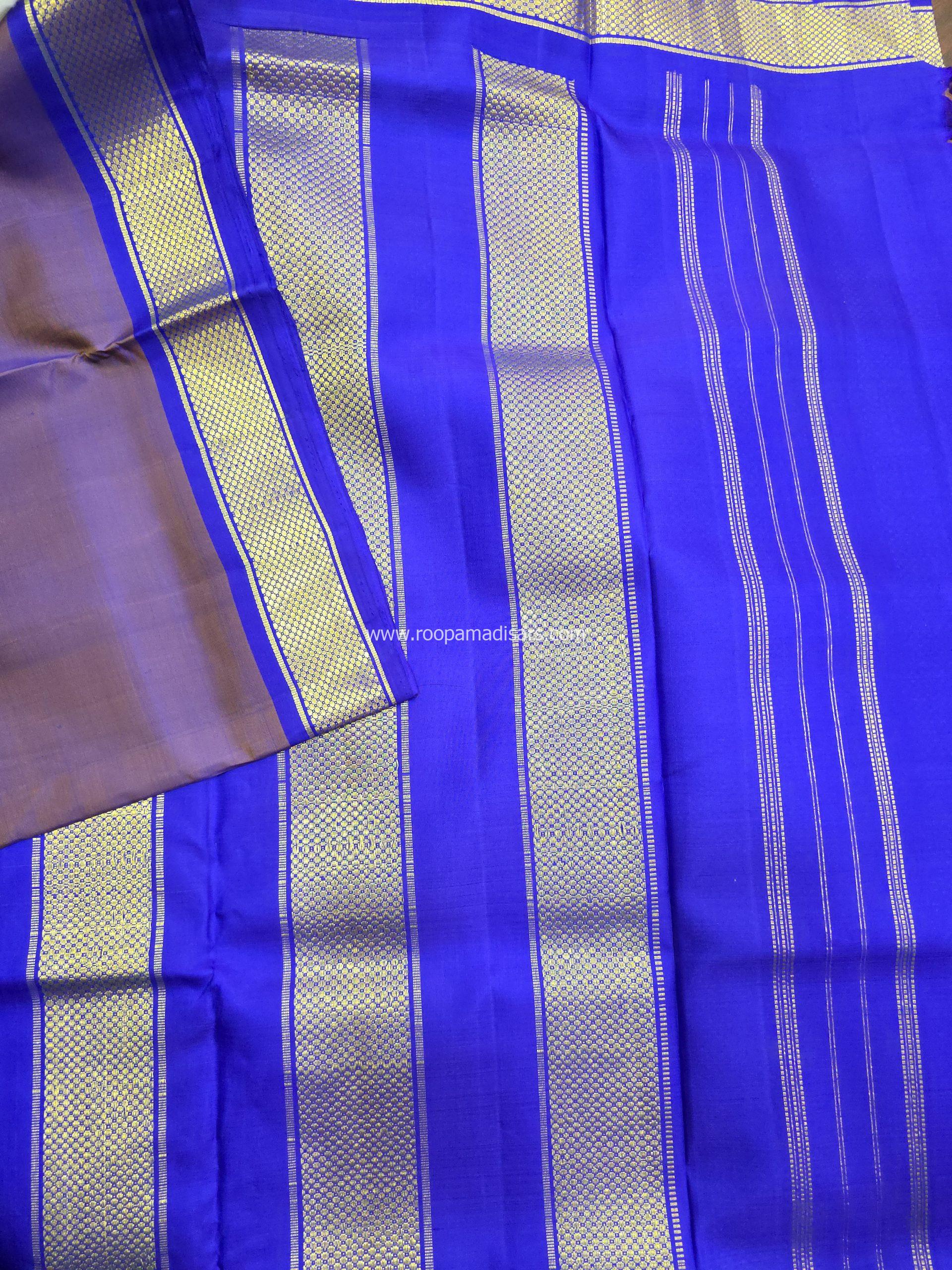 Pure Silk Madisar(with silk mark)-10YARDS PURE SILK PATTU MADISAR KORVAI BORDER WITHOUT BLOUSE PIECE - Image 3