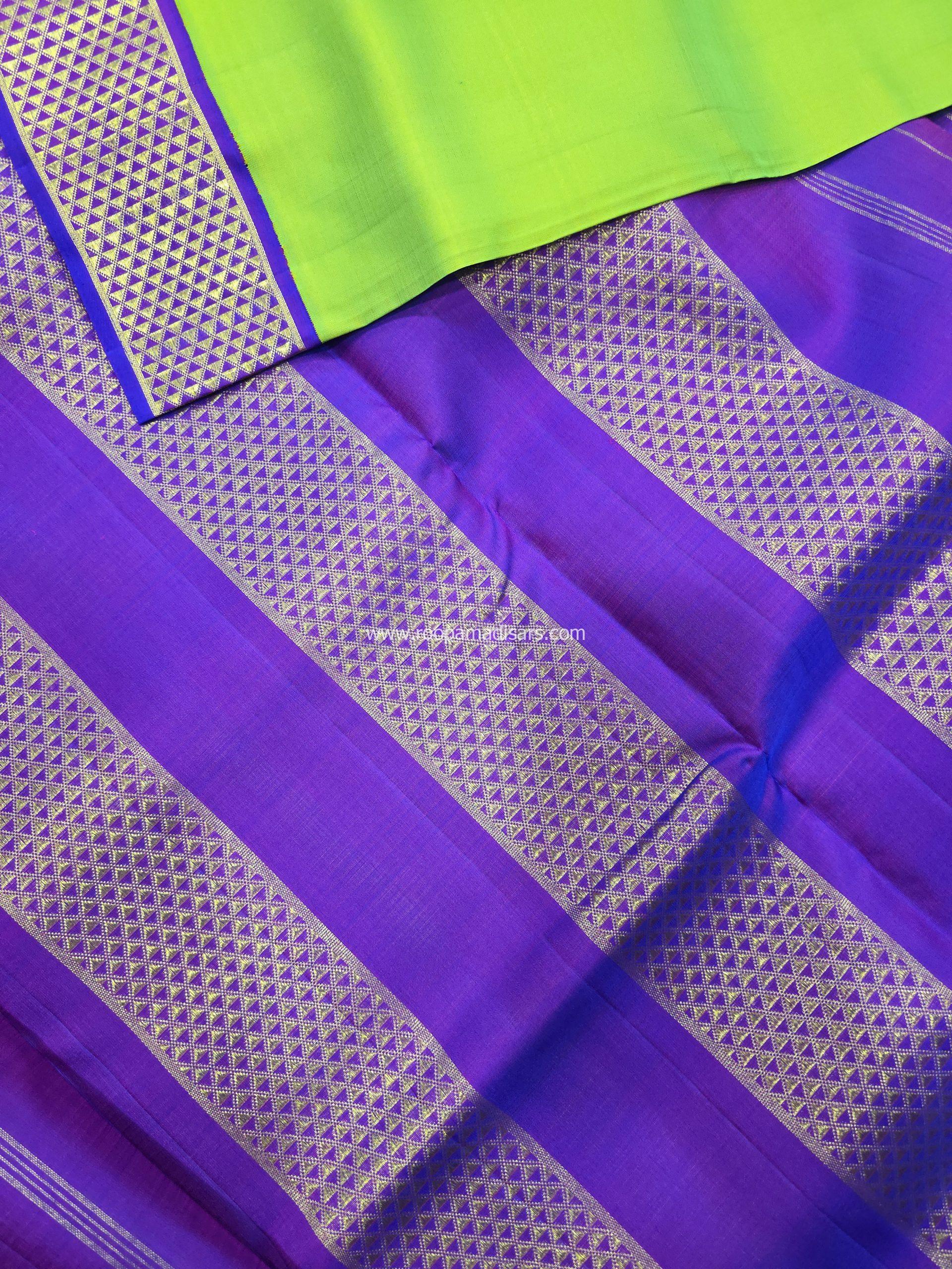 Pure Silk Madisar(with silk mark)-10YARDS PURE SILK PATTU MADISAR KORVAI BORDER WITHOUT BLOUSE PIECE - Image 3