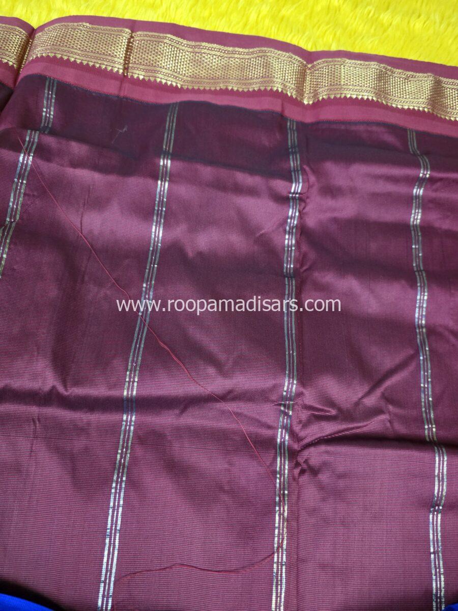 BUTTER SILK MADISARS -10YARDS BUTTER SILK MADISAR KORVAI BORDER WITHOUT BLOUSE PIECE - Image 2