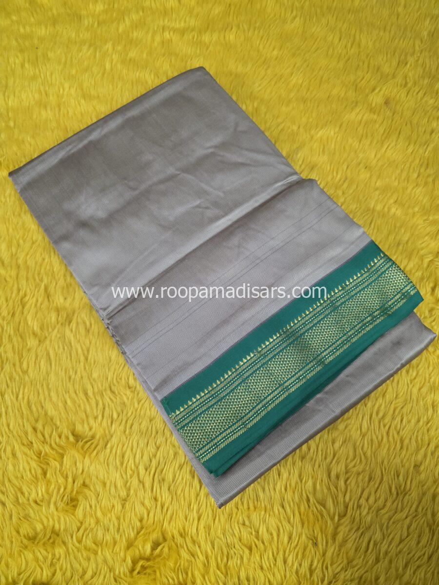 BUTTER SILK MADISARS -10YARDS BUTTER SILK MADISAR KORVAI BORDER WITHOUT BLOUSE PIECE