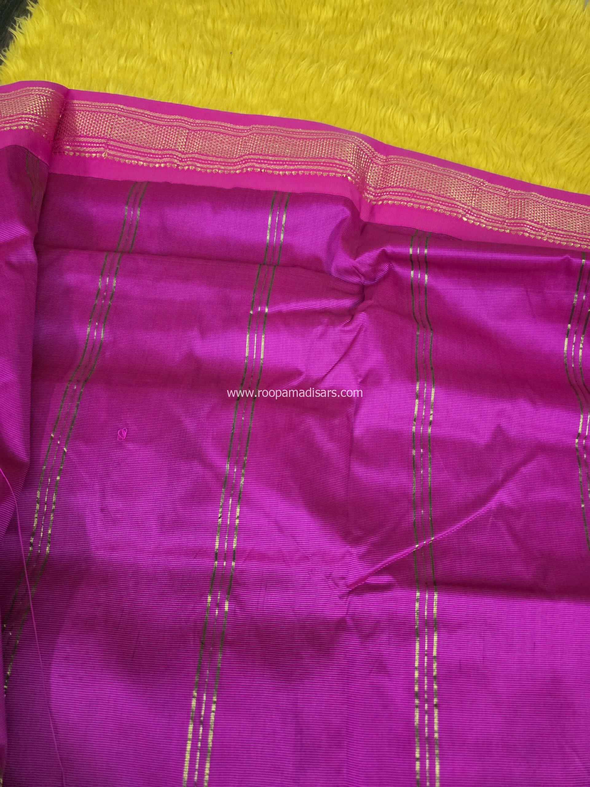 BUTTER SILK MADISARS -10YARDS BUTTER SILK MADISAR KORVAI BORDER WITHOUT BLOUSE PIECE - Image 2