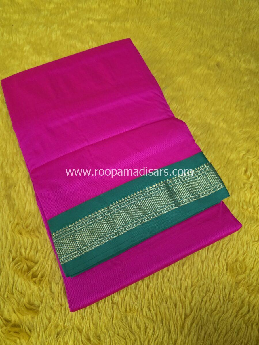 BUTTER SILK MADISARS -10YARDS BUTTER SILK MADISAR KORVAI BORDER WITHOUT BLOUSE PIECE