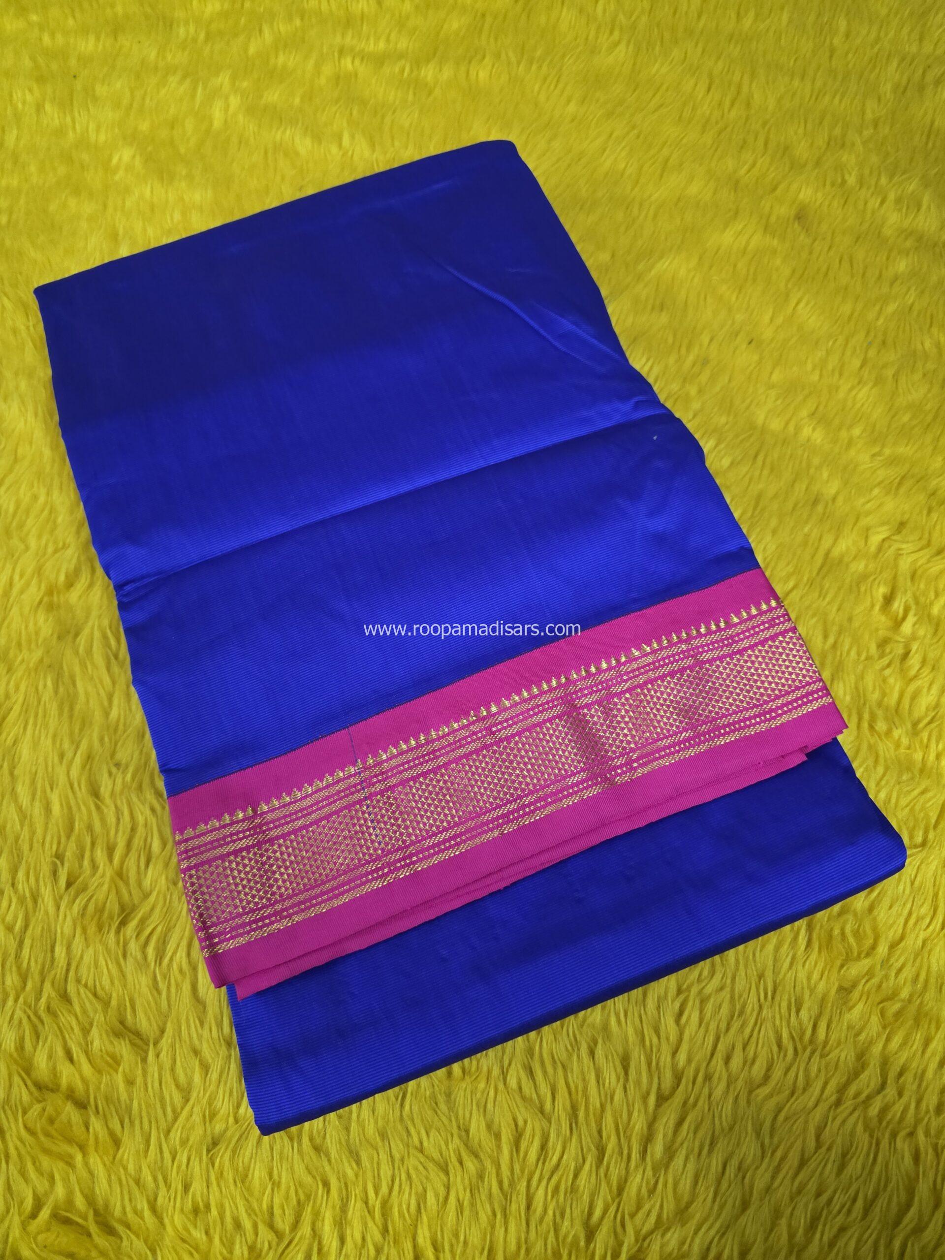 BUTTER SILK MADISARS -10YARDS BUTTER SILK MADISAR KORVAI BORDER WITHOUT BLOUSE PIECE