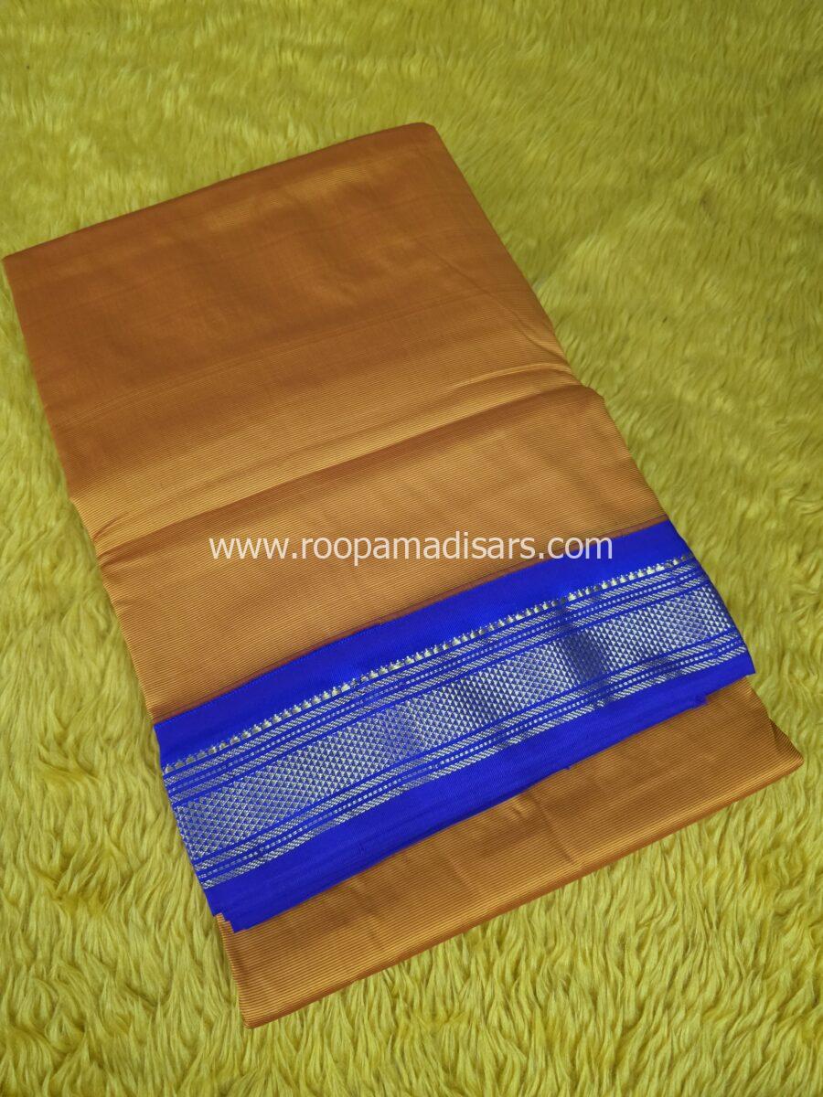 BUTTER SILK MADISARS -10YARDS BUTTER SILK MADISAR KORVAI BORDER WITHOUT BLOUSE PIECE