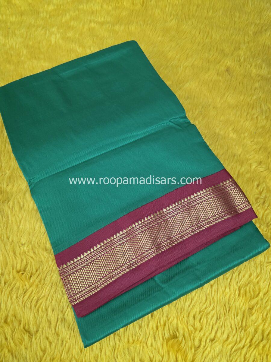 BUTTER SILK MADISARS -10YARDS BUTTER SILK MADISAR KORVAI BORDER WITHOUT BLOUSE PIECE