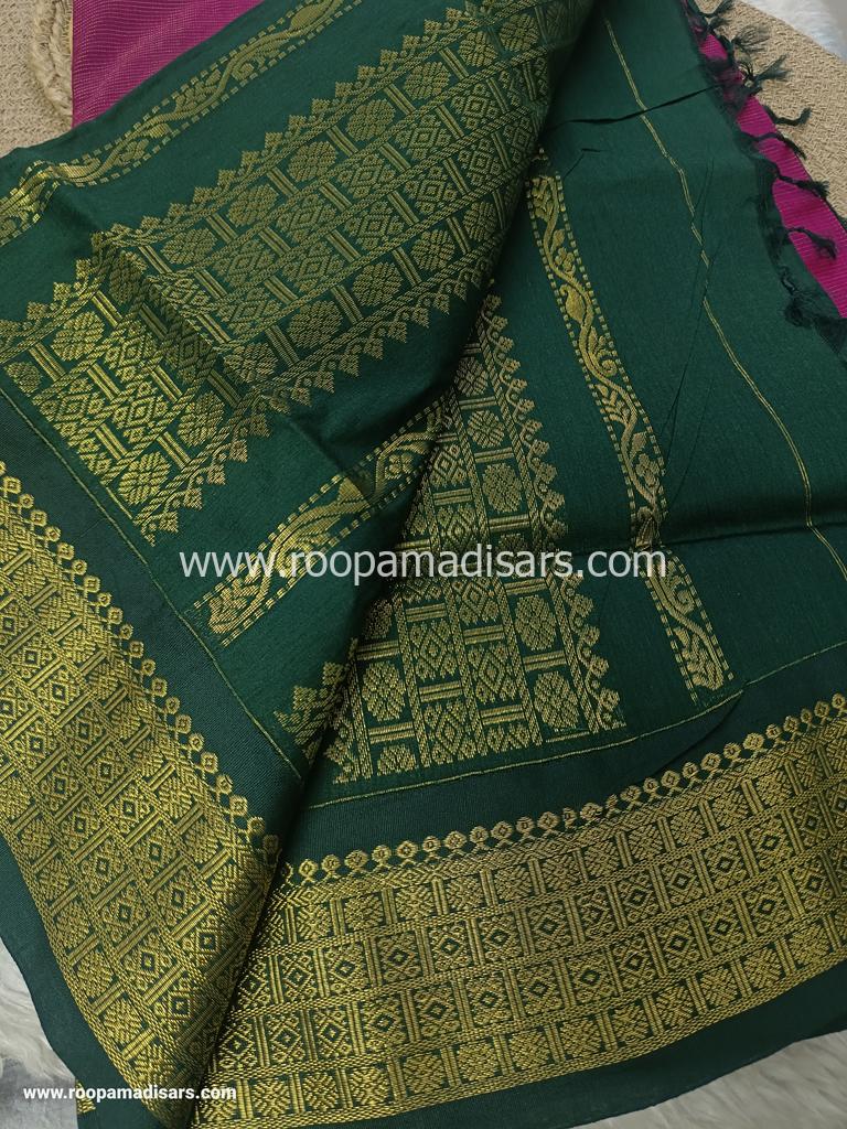 KALYANI SILK READYMADE ரெடிமேட் மடிசார் -VAIRAOOSI READYMADE MADISAR WITHOUT BLOUSE PIECE - Image 3