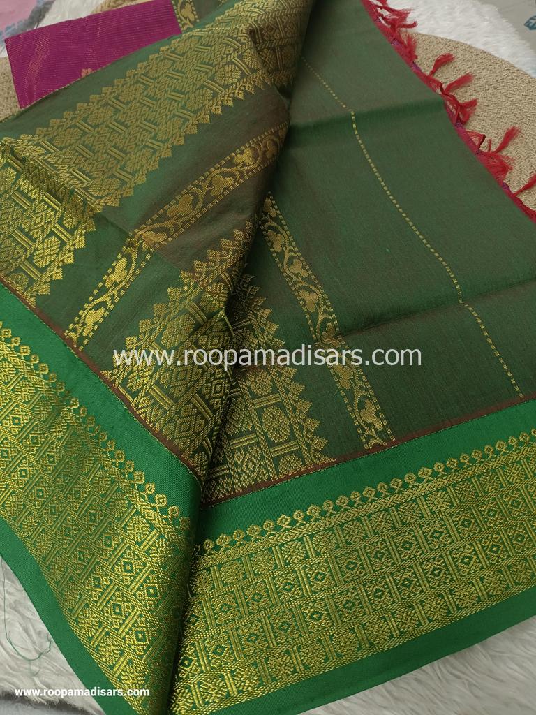 KALYANI SILK READYMADE ரெடிமேட் மடிசார் -VAIRAOOSI READYMADE MADISAR WITHOUT BLOUSE PIECE - Image 3