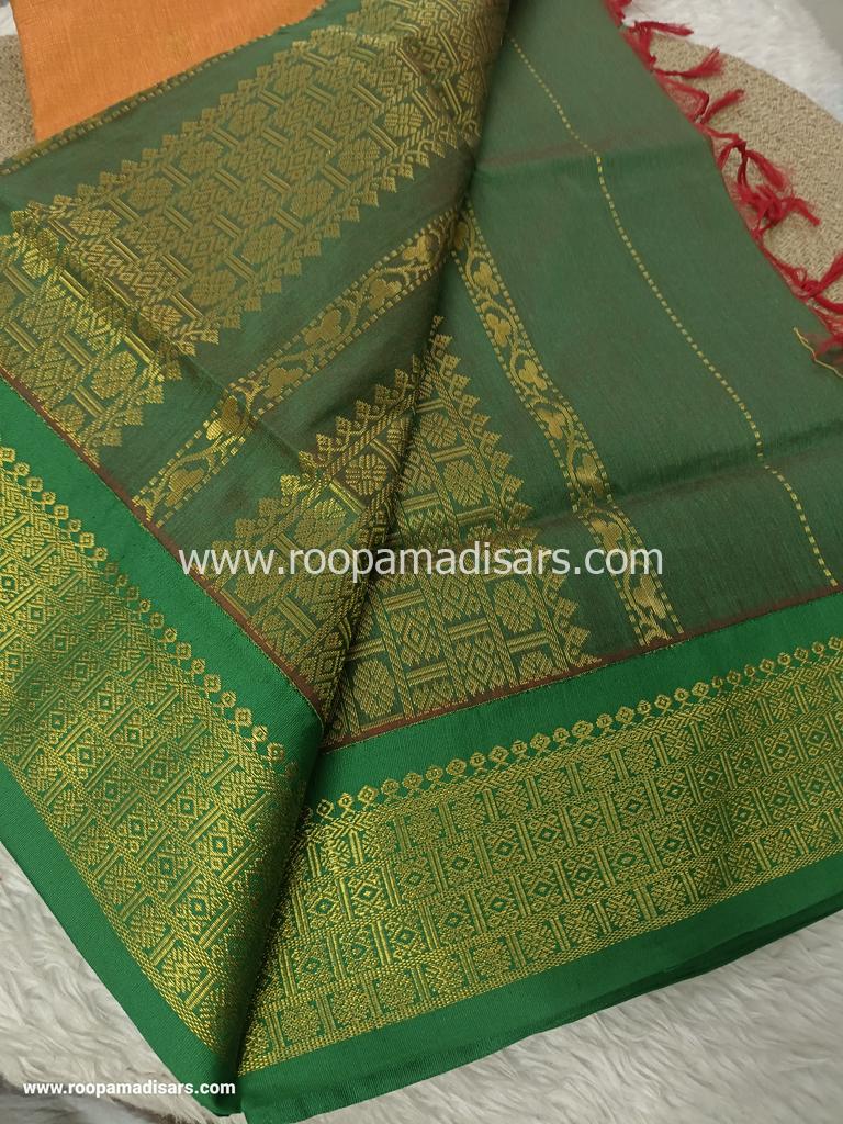 KALYANI SILK READYMADE ரெடிமேட் மடிசார் -VAIRAOOSI READYMADE MADISAR WITHOUT BLOUSE PIECE - Image 3