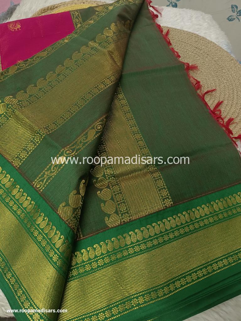 KALYANI SILK READYMADE ரெடிமேட் மடிசார் -VAIRAOOSI READYMADE MADISAR WITHOUT BLOUSE PIECE - Image 3