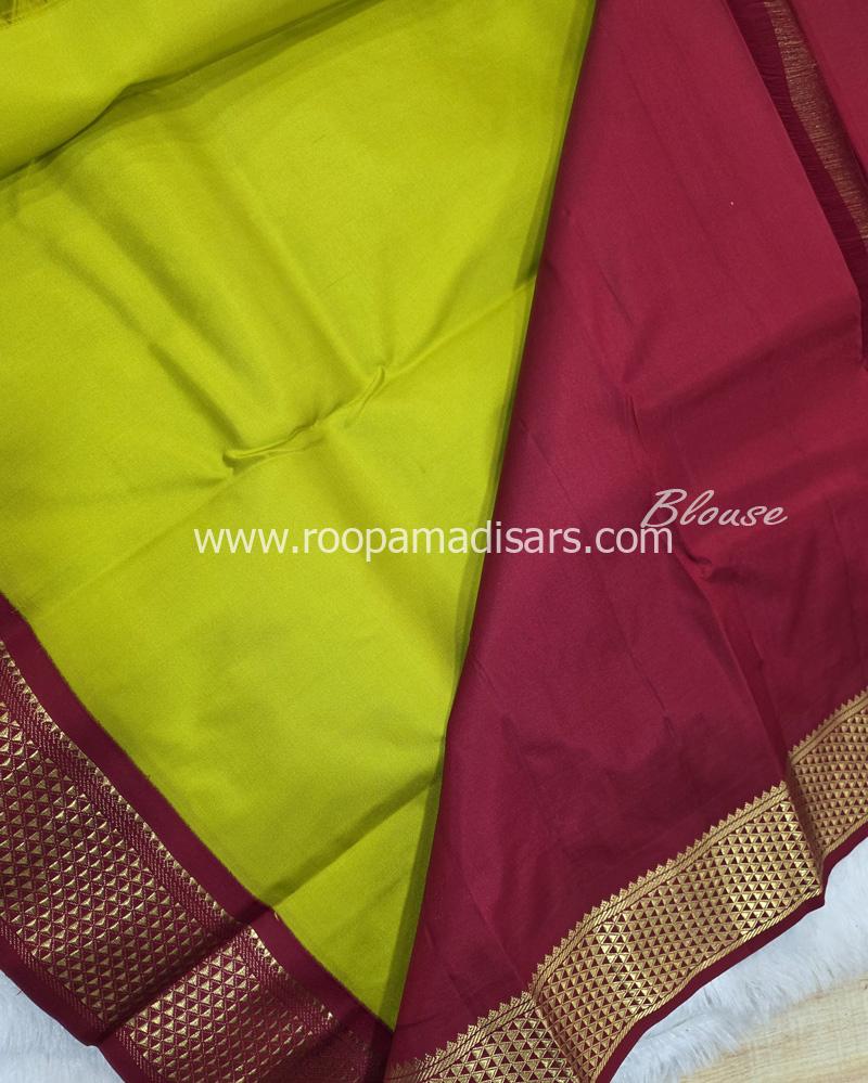 PURE SILK SAREE WITH SILKMARK-6YARDS WITH BLOUSE - Image 6