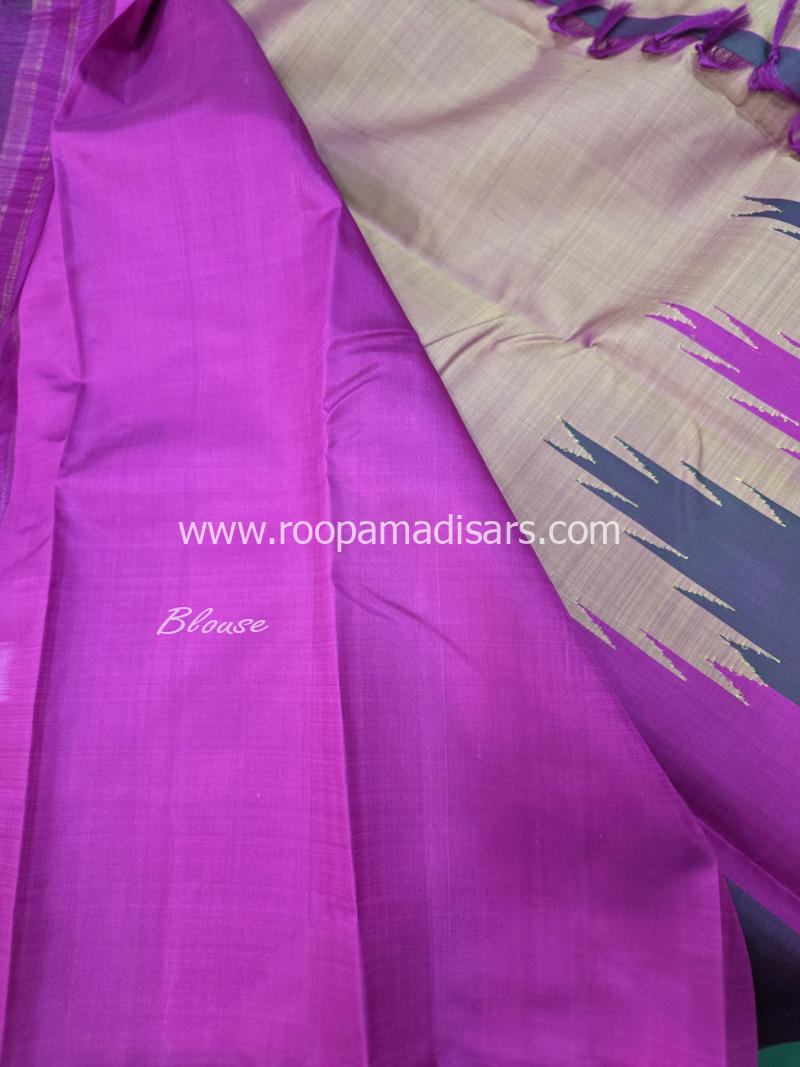 PURE SILK SAREE WITH SILKMARK-6YARDS WITH BLOUSE - Image 5