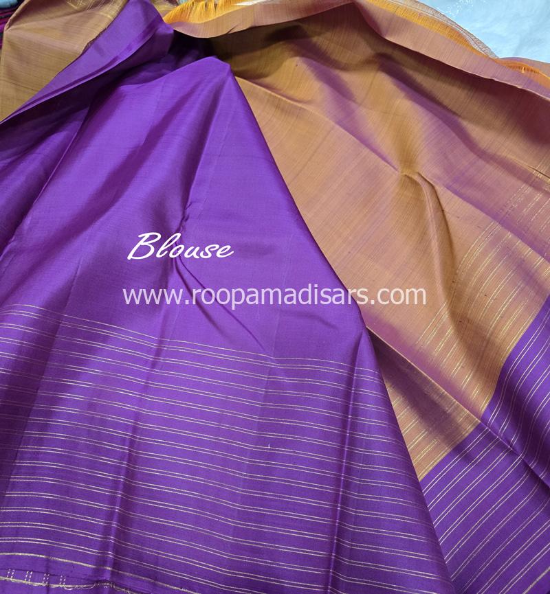 PURE SILK SAREE WITH SILKMARK-6YARDS WITH BLOUSE - Image 6