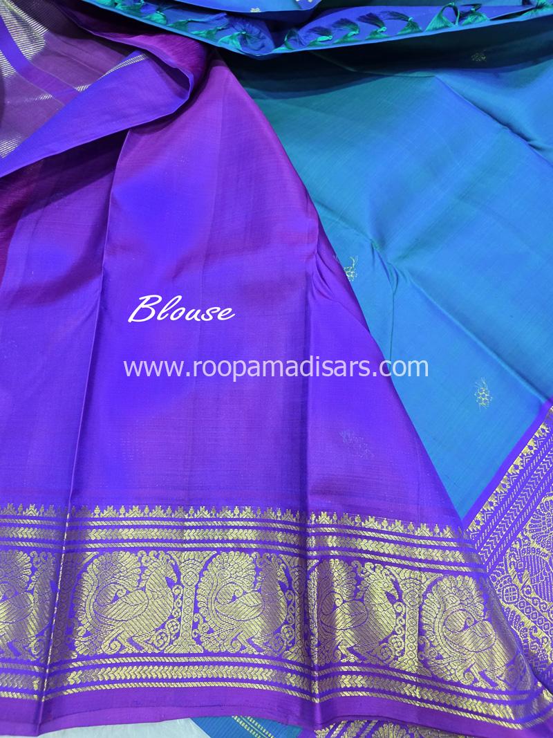 PURE SILK SAREE WITH SILKMARK-6YARDS WITH BLOUSE - Image 5