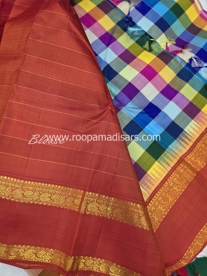PURE SILK SAREE WITH SILKMARK-6YARDS WITH BLOUSE - Image 5