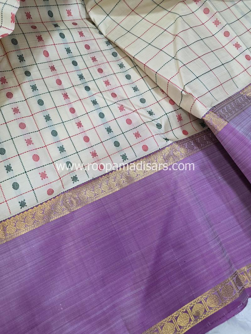 PURE SILK SAREE WITH SILKMARK-6YARDS WITH BLOUSE - Image 3