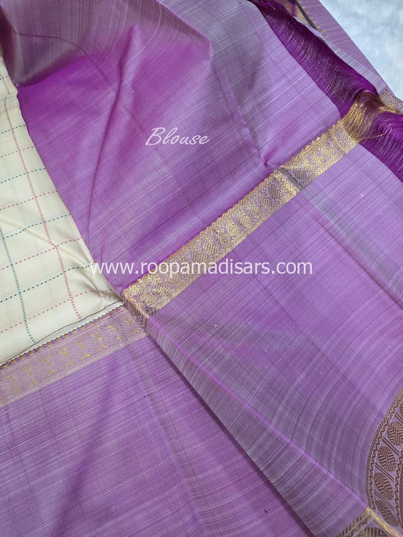 PURE SILK SAREE WITH SILKMARK-6YARDS WITH BLOUSE - Image 5