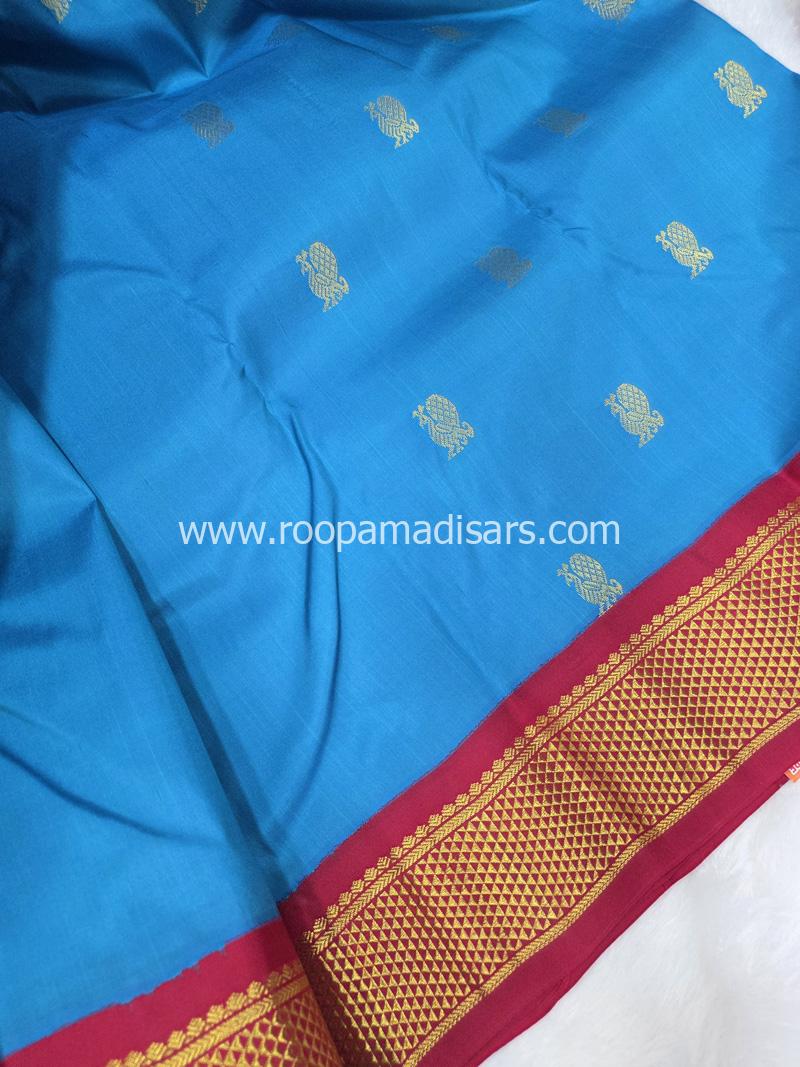 PURE SILK SAREE WITH SILKMARK-6YARDS WITH BLOUSE - Image 3