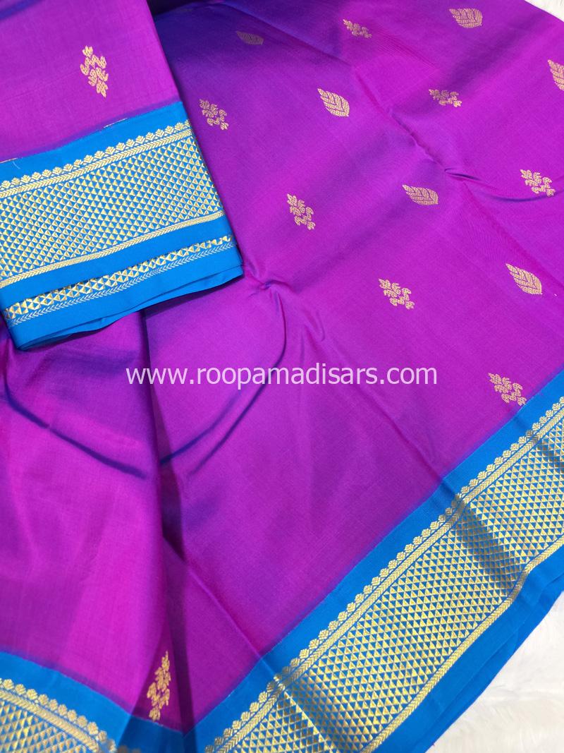 PURE SILK SAREE WITH SILKMARK-6YARDS WITH BLOUSE - Image 4