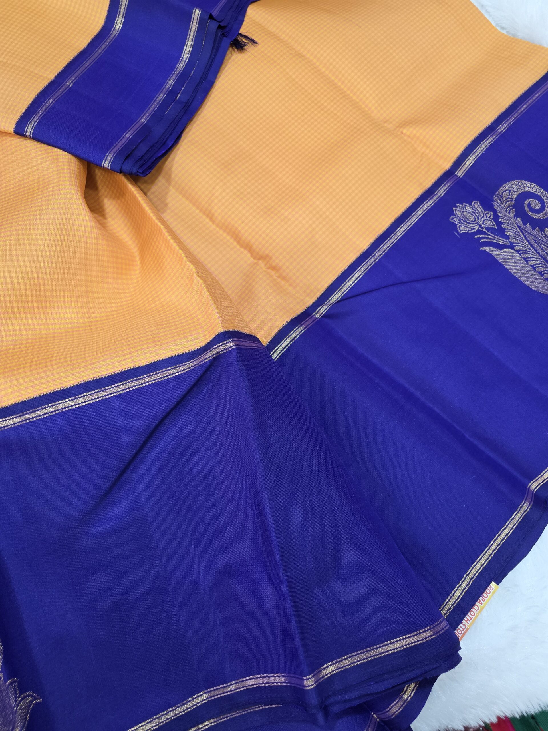 PURE SILK SAREE WITH SILKMARK-6YARDS WITH BLOUSE - Image 3