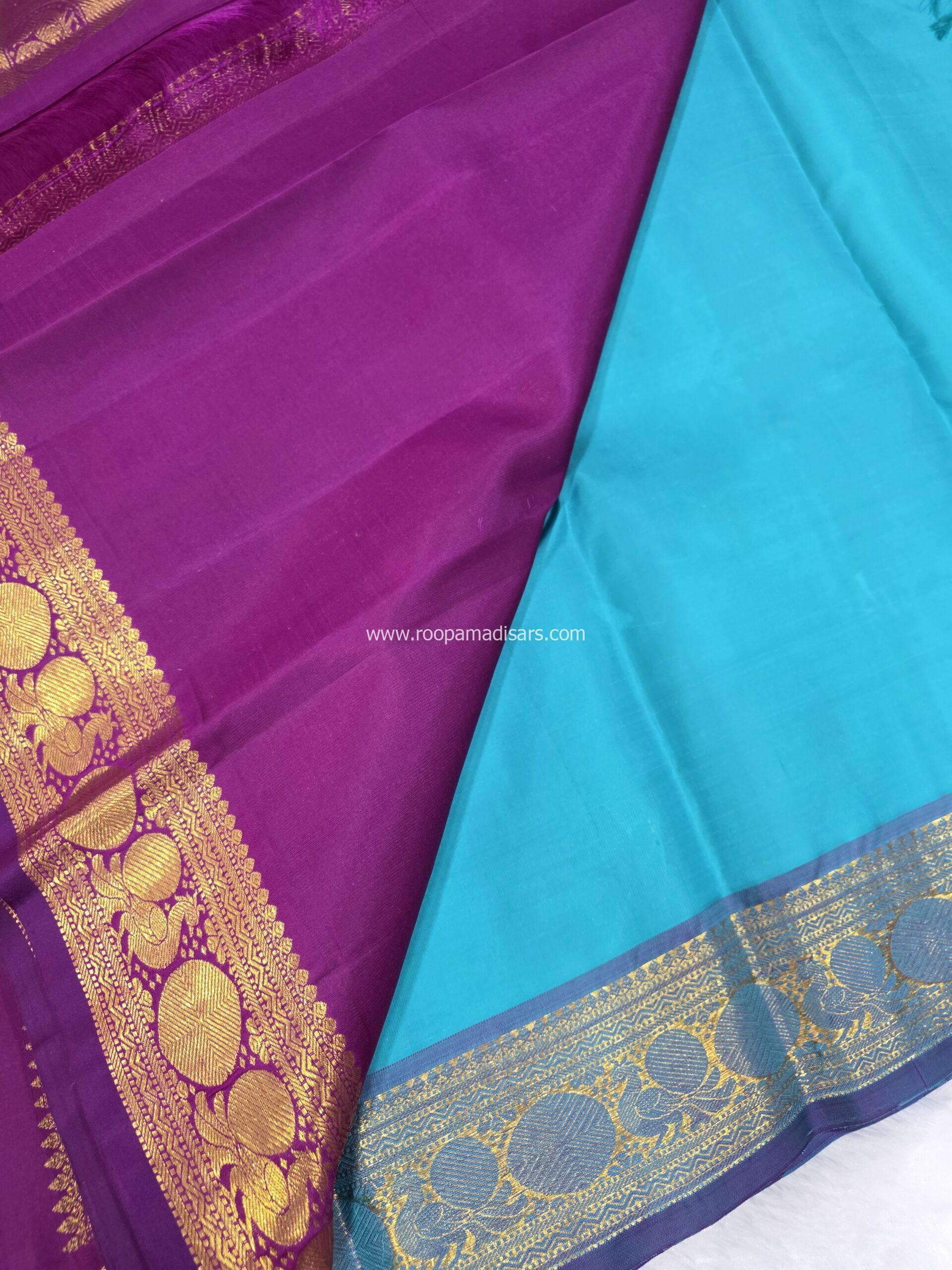 PURE SILK SAREE WITH SILKMARK-6YARDS WITH BLOUSE - Image 6