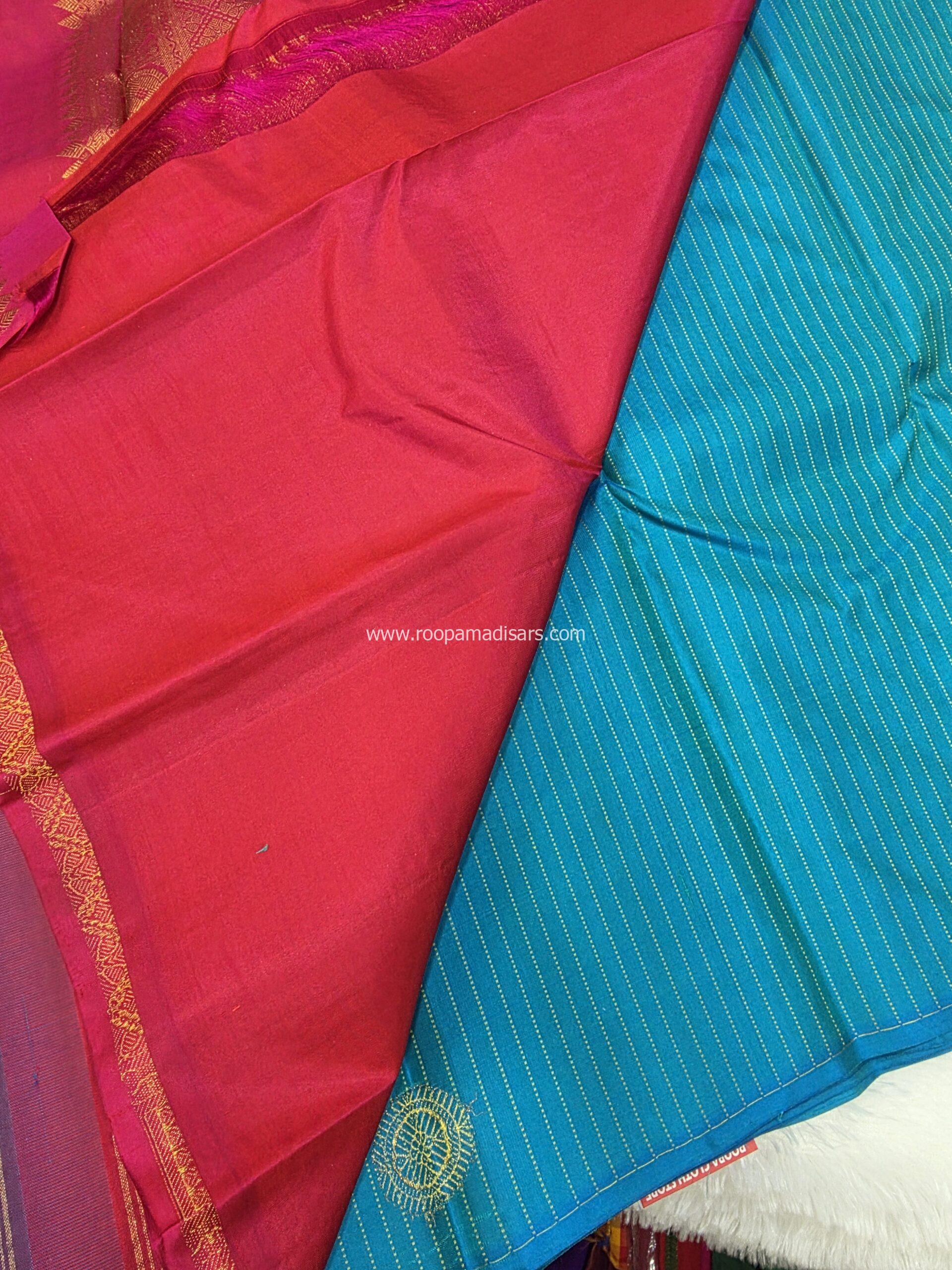 PURE SILK SAREE WITH SILKMARK-6YARDS WITH BLOUSE - Image 5