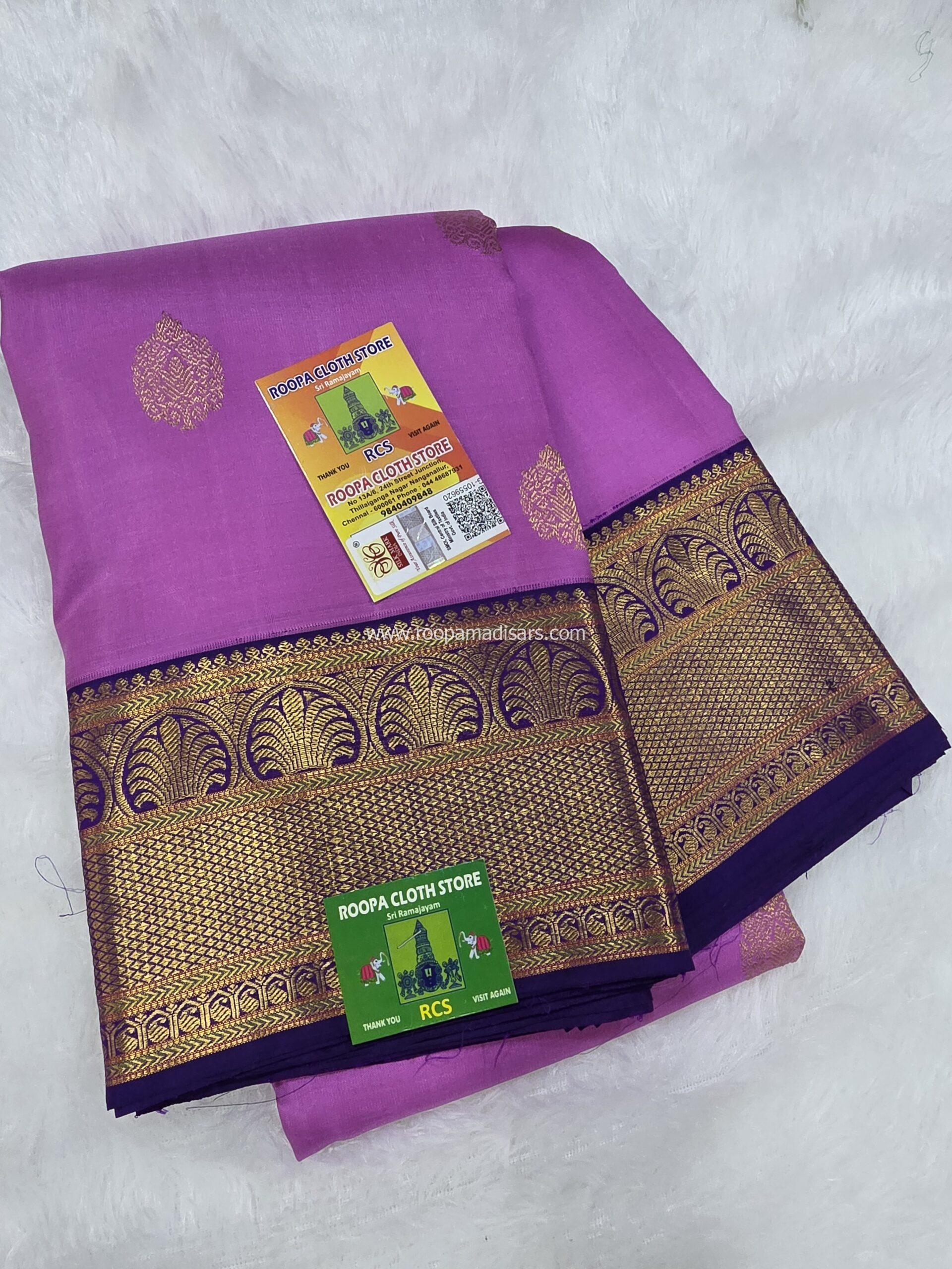 PURE SILK SAREE WITH SILKMARK-6YARDS WITH BLOUSE - Image 3