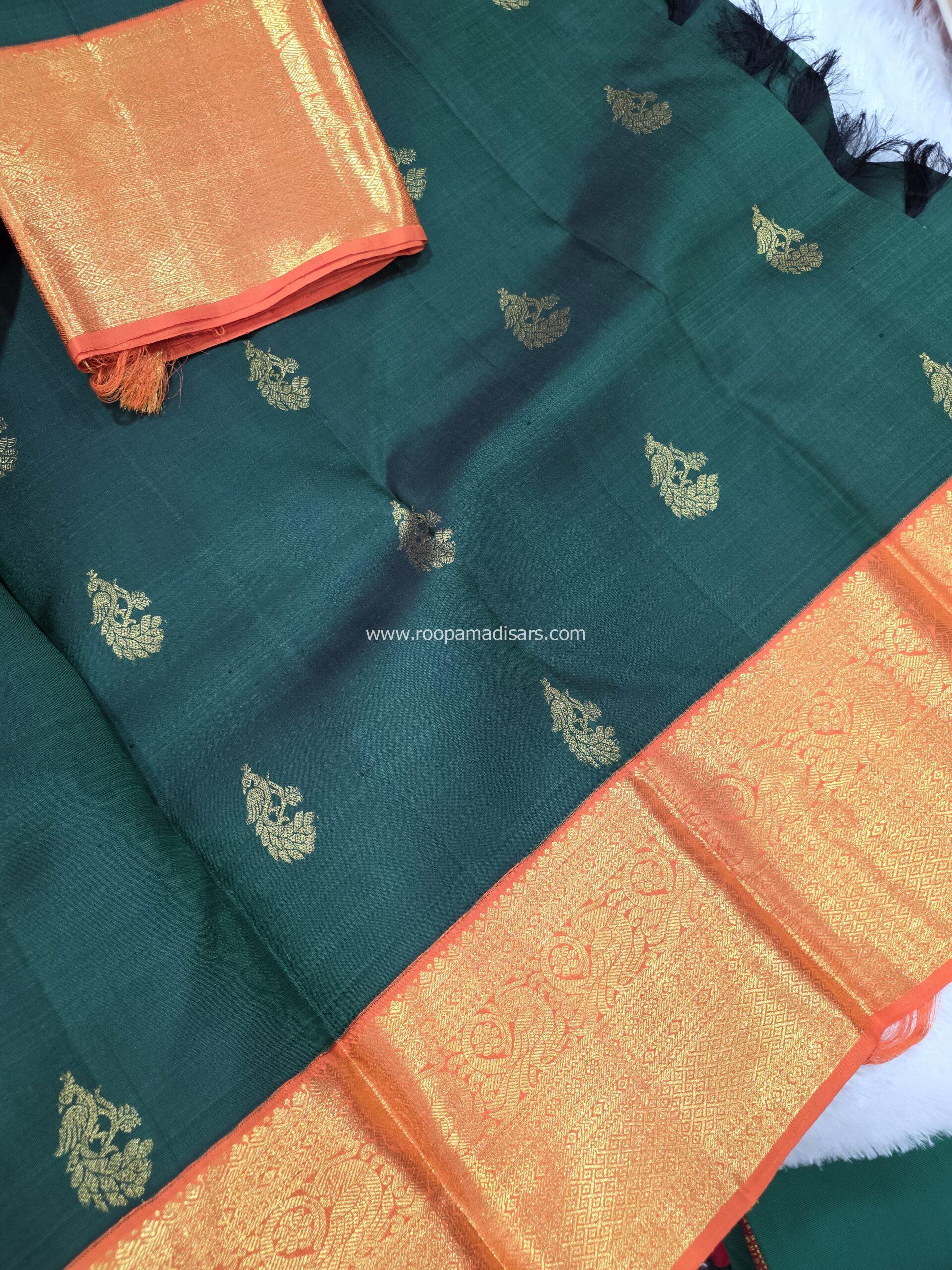 PURE SILK SAREE WITH SILKMARK-6YARDS WITH BLOUSE - Image 4