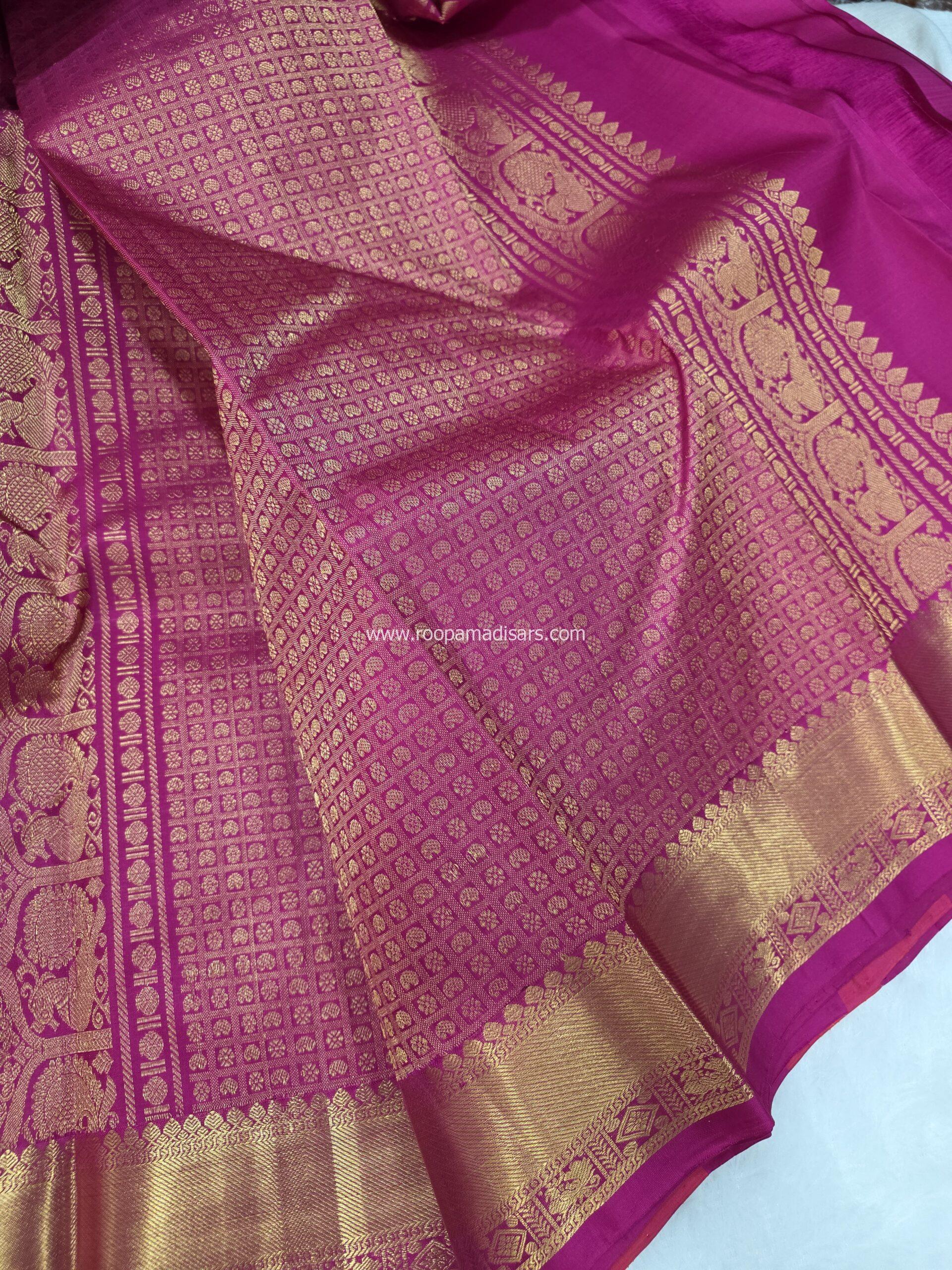 PURE SILK SAREE WITH SILKMARK-6YARDS WITH BLOUSE - Image 5