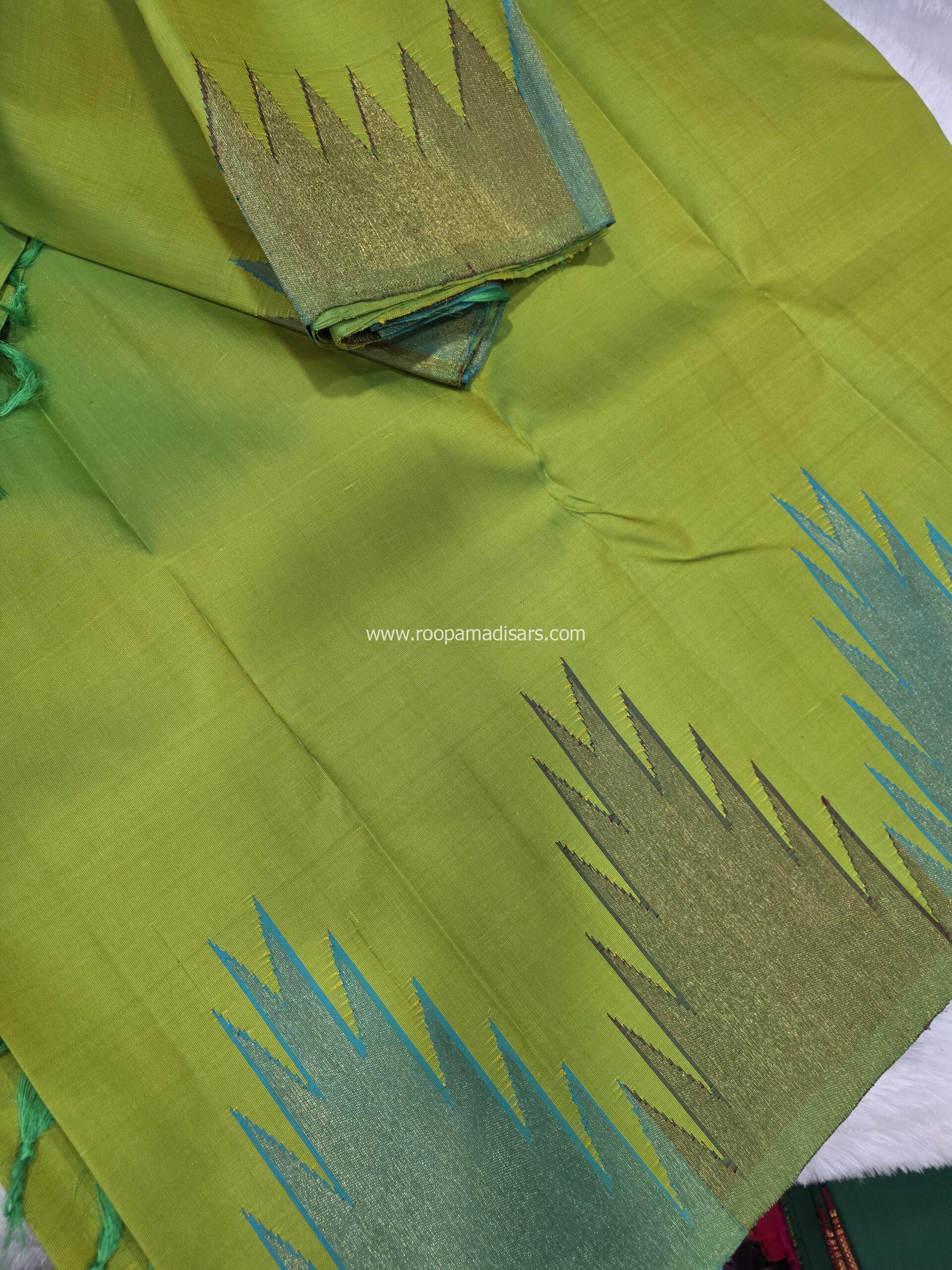 ETTU KOL PURE SILK SAREE WITH SILKMARK-6YARDS WITH BLOUSE - Image 3