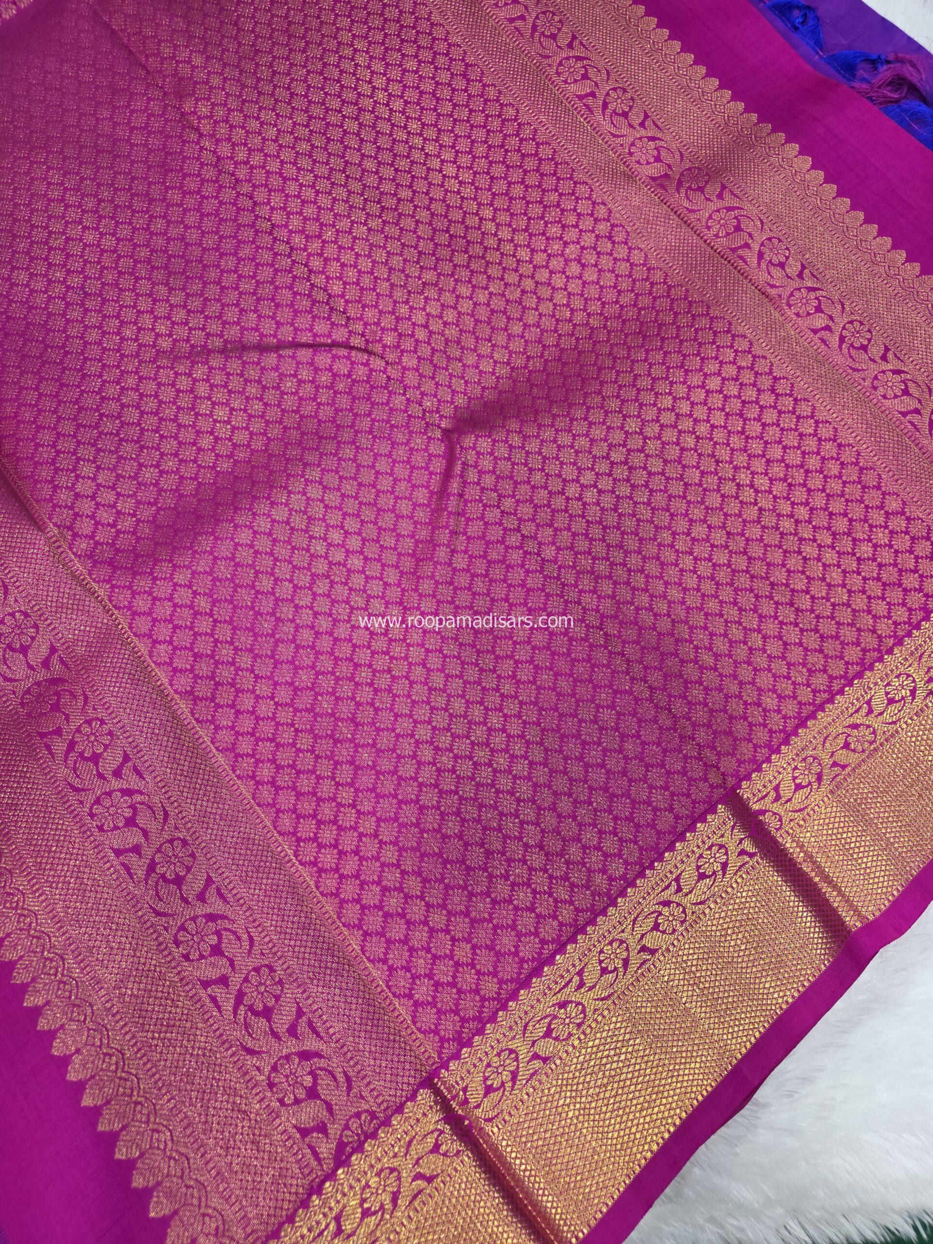 PURE SILK SAREE WITH SILKMARK-6YARDS WITH BLOUSE - Image 4