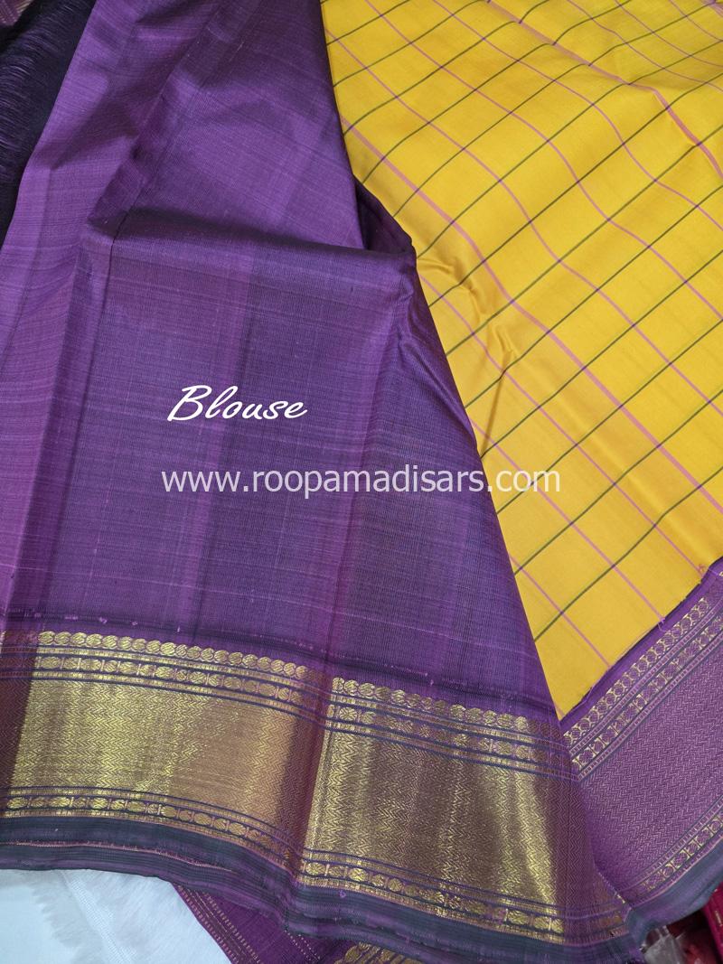 PURE SILK SAREE WITH SILKMARK-6YARDS WITH BLOUSE - Image 4