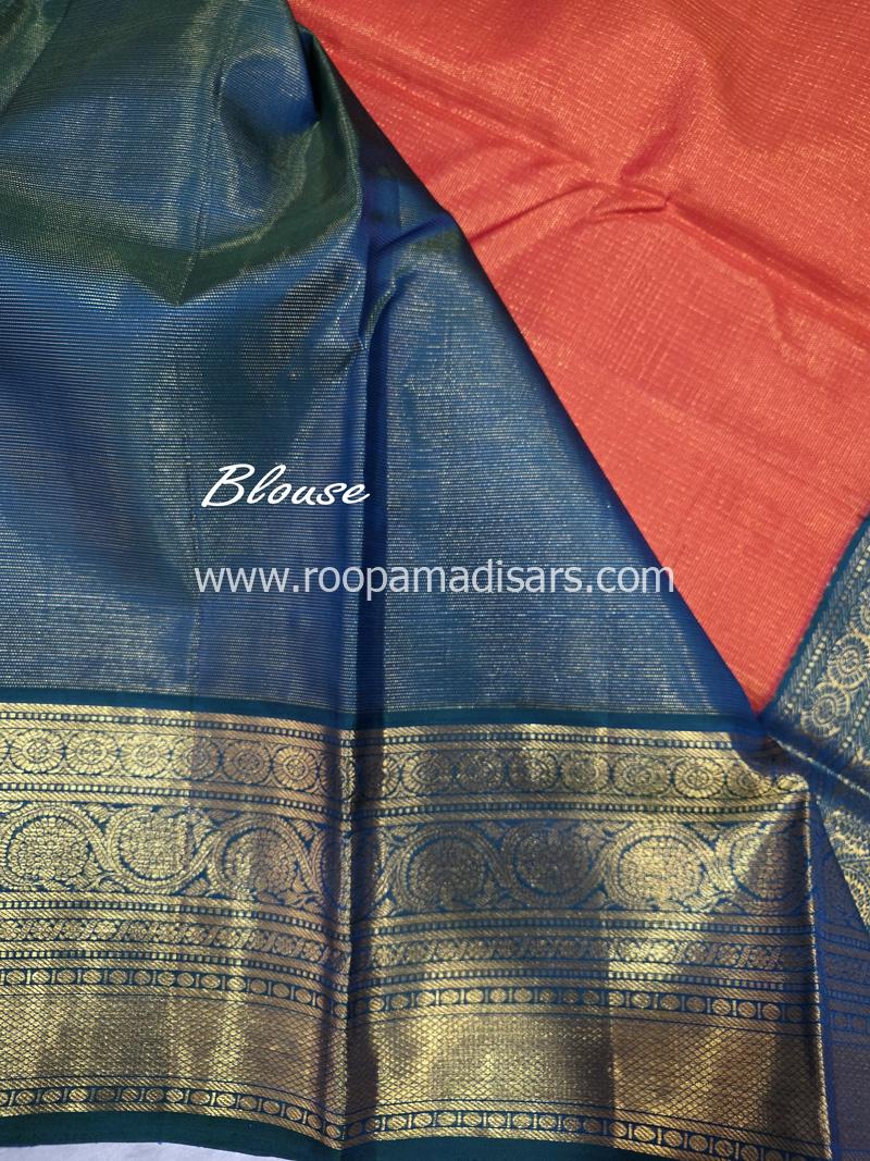 PURE SILK SAREE WITH SILKMARK-6YARDS WITH BLOUSE - Image 6