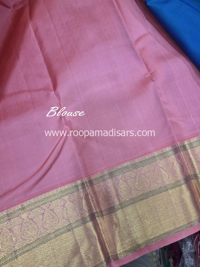 PURE SILK SAREE WITH SILKMARK-6YARDS WITH BLOUSE - Image 7