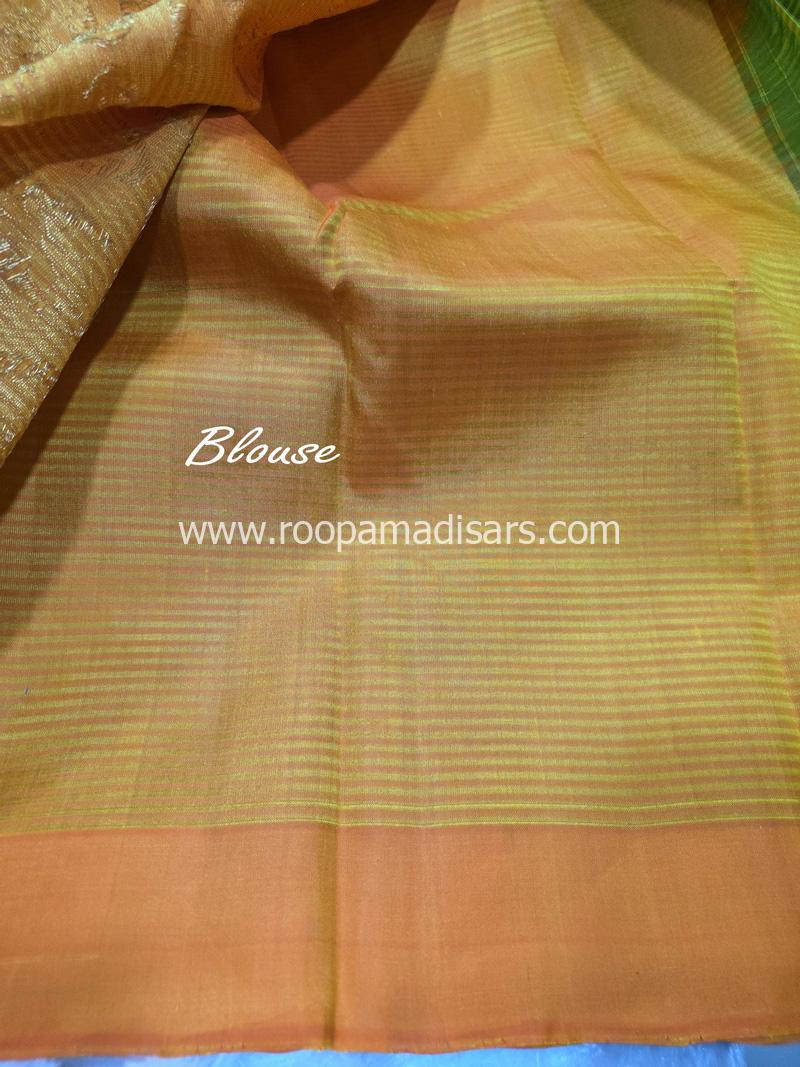 PURE SILK SAREE WITH SILKMARK-6YARDS WITH BLOUSE - Image 3