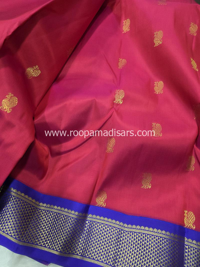 PURE SILK SAREE WITH SILKMARK-6YARDS WITH BLOUSE - Image 5