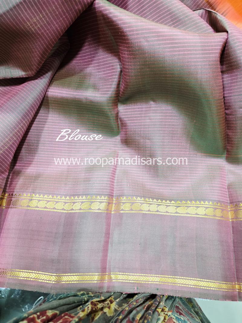 PURE SILK SAREE WITH SILKMARK-6YARDS WITH BLOUSE - Image 6