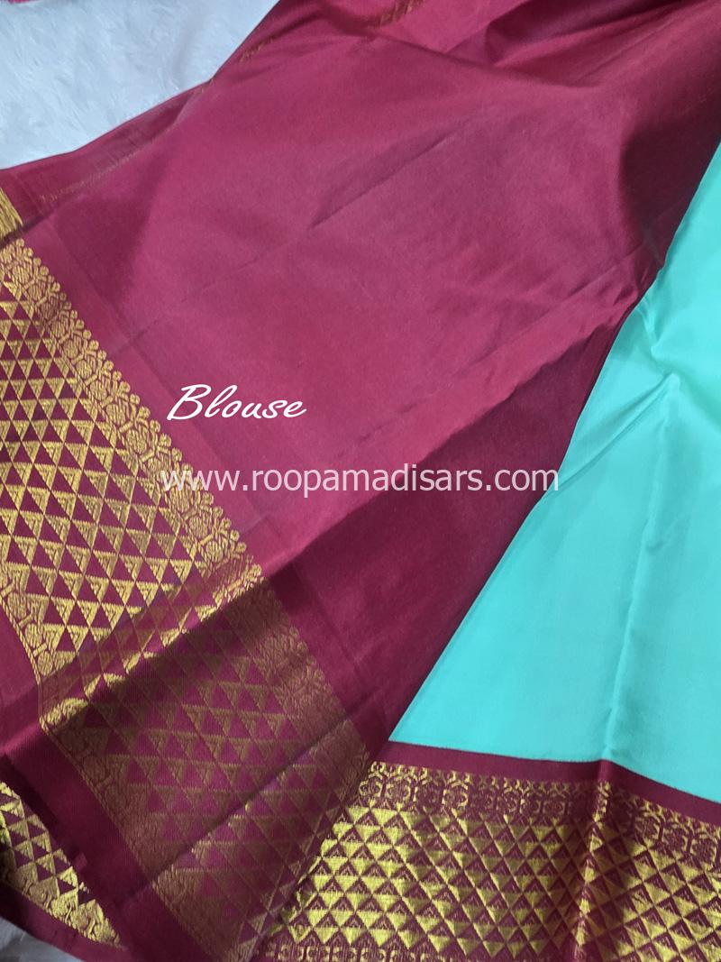 PURE SILK SAREE WITH SILKMARK-6YARDS WITH BLOUSE - Image 4