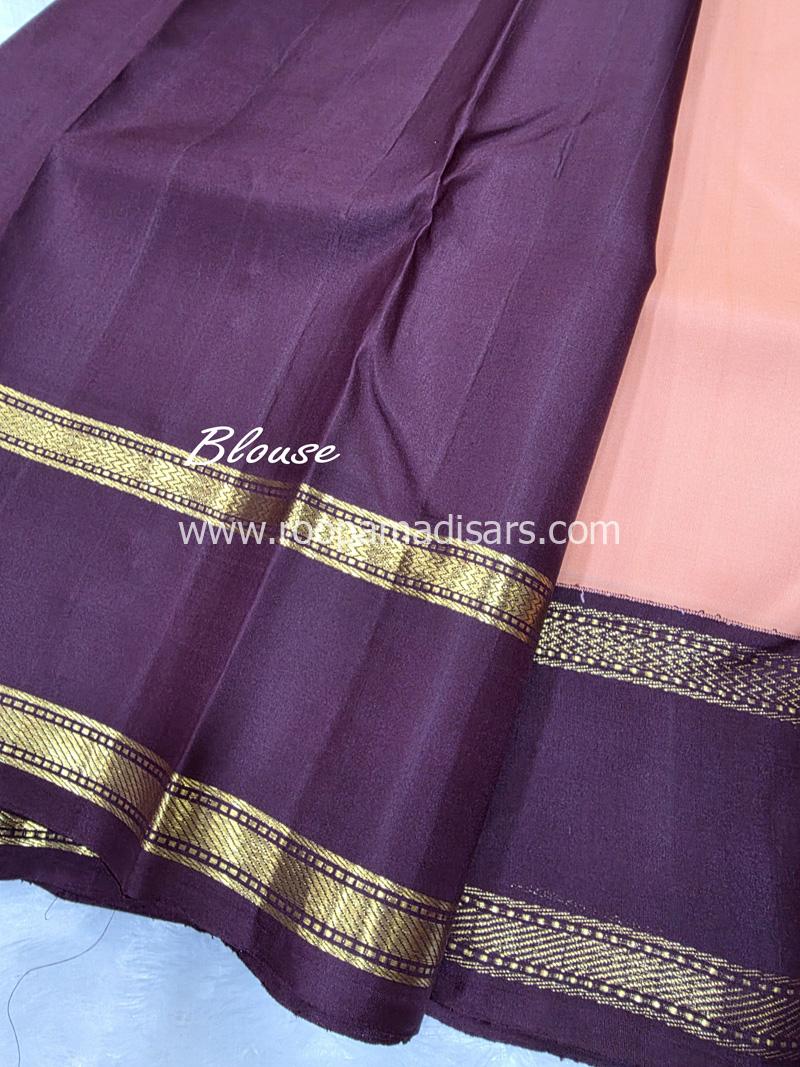PURE SILK SAREE WITH SILKMARK-6YARDS WITH BLOUSE - Image 4