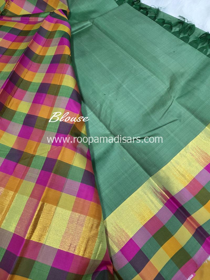 PURE SILK SAREE WITH SILKMARK-6YARDS WITH BLOUSE - Image 5