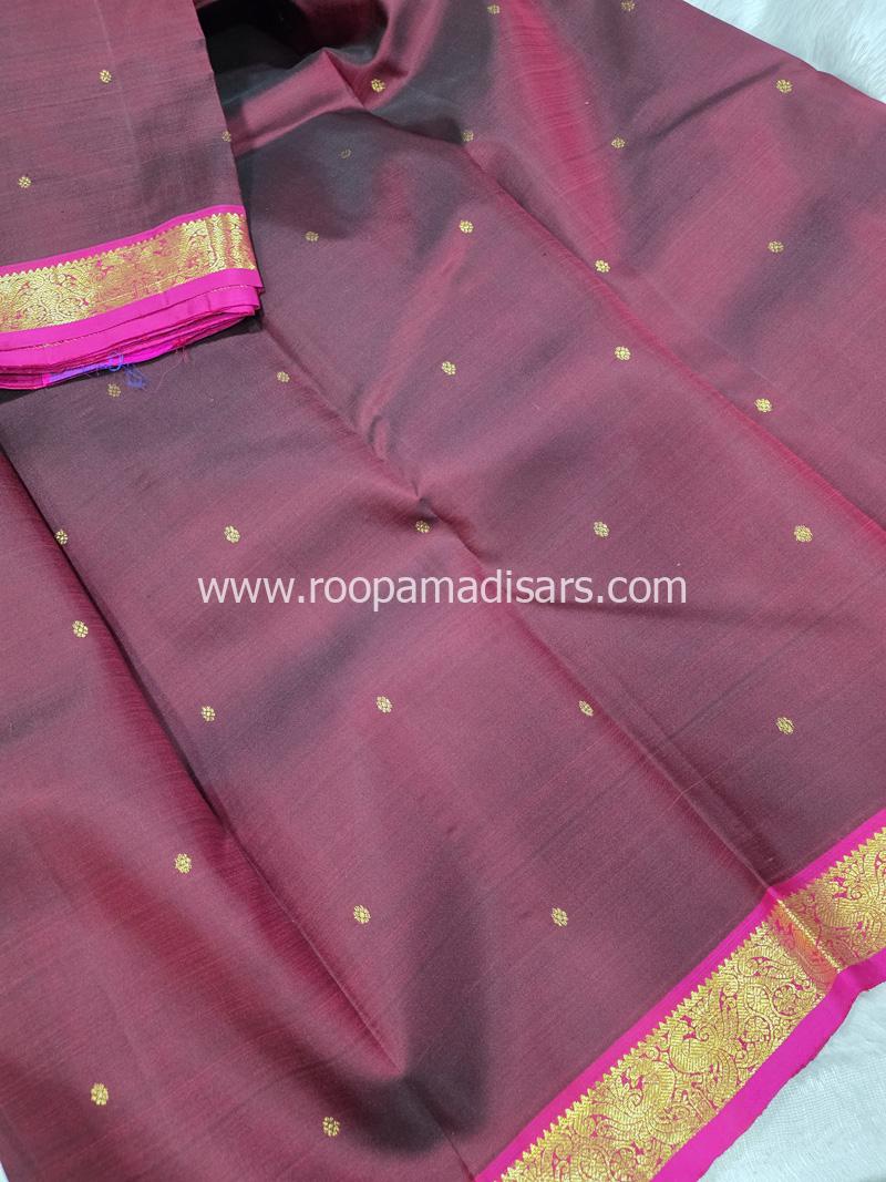 PURE SILK SAREE WITH SILKMARK-6YARDS WITH BLOUSE - Image 3
