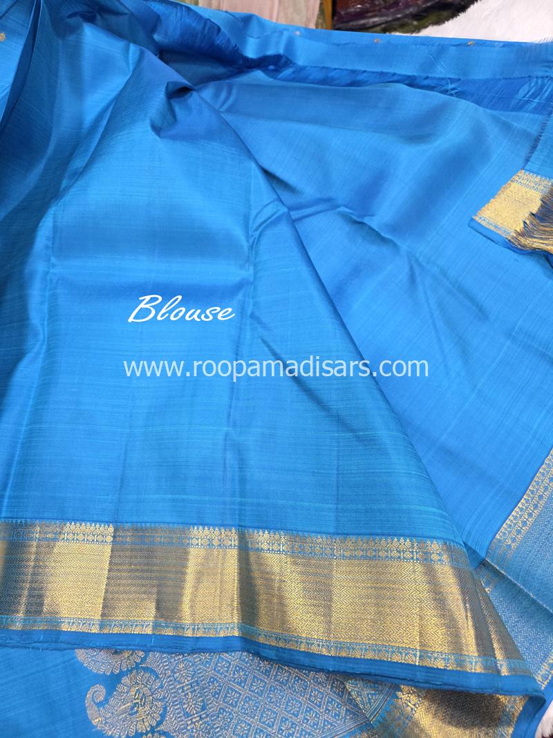 PURE SILK SAREE WITH SILKMARK-6YARDS WITH BLOUSE - Image 4