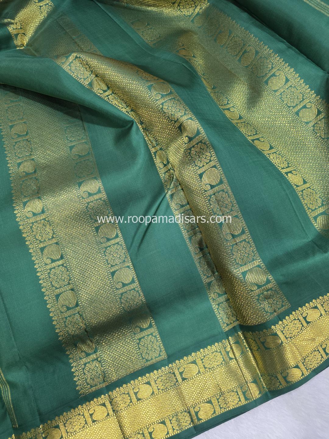 Pure Silk Madisar(with silk mark)-10YARDS PURE SILK PATTU MADISAR KORVAI BORDER WITHOUT BLOUSE PIECE - Image 4
