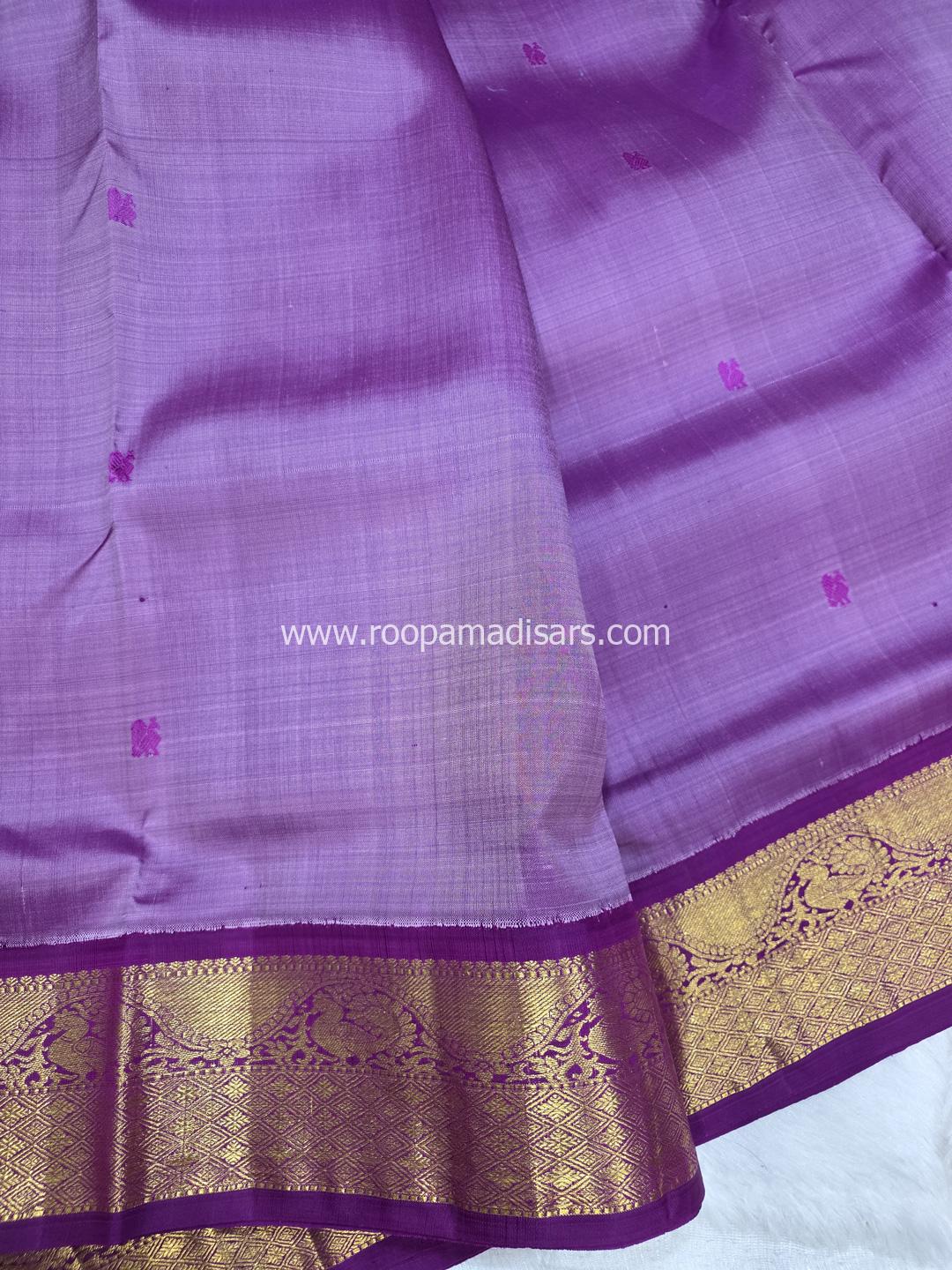 Pure Silk Madisar(with silk mark)-10YARDS PURE SILK PATTU MADISAR KORVAI BORDER WITHOUT BLOUSE PIECE - Image 3
