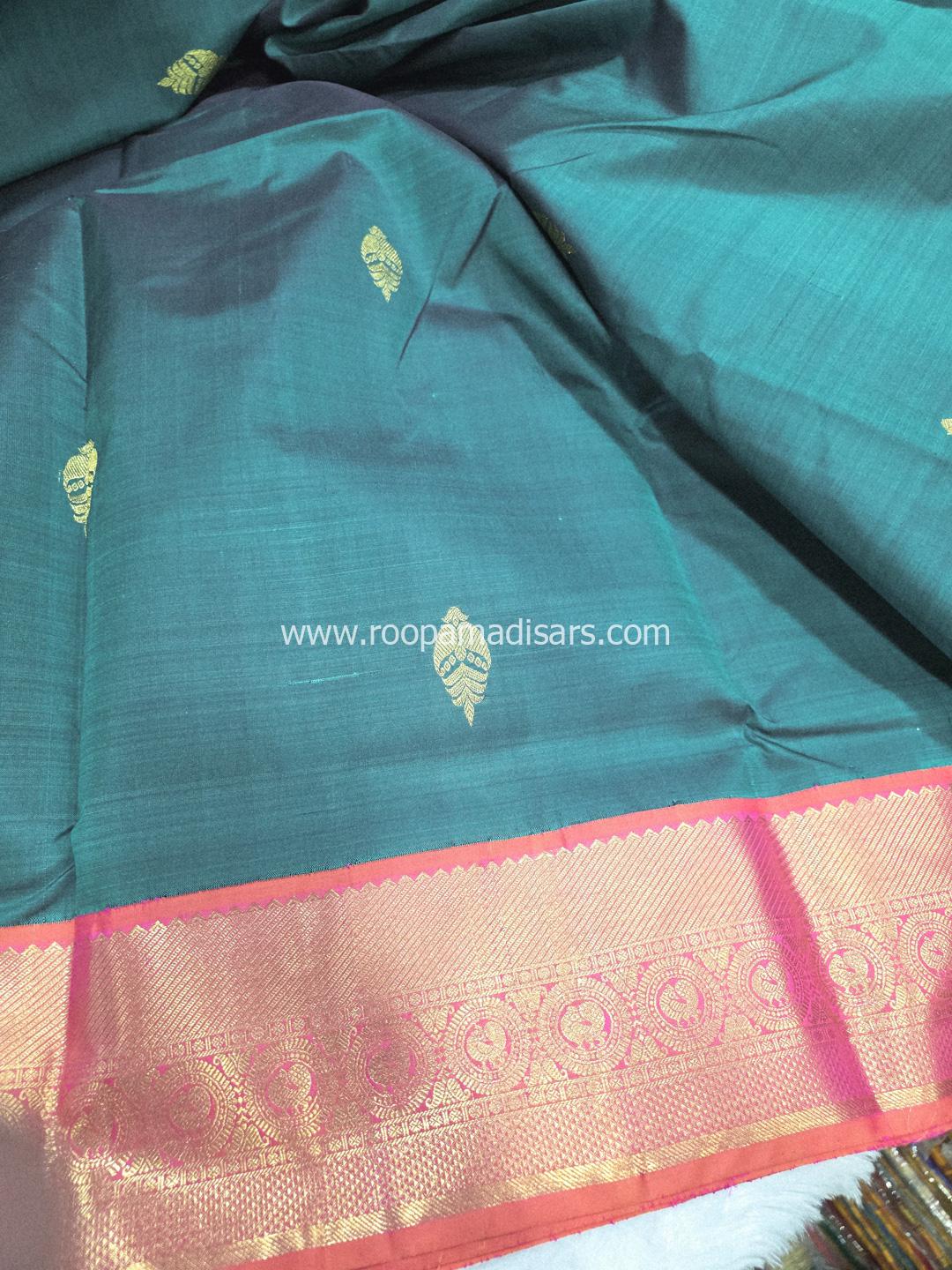 Pure Silk Madisar(with silk mark)-10YARDS PURE SILK PATTU MADISAR KORVAI BORDER WITHOUT BLOUSE PIECE - Image 3