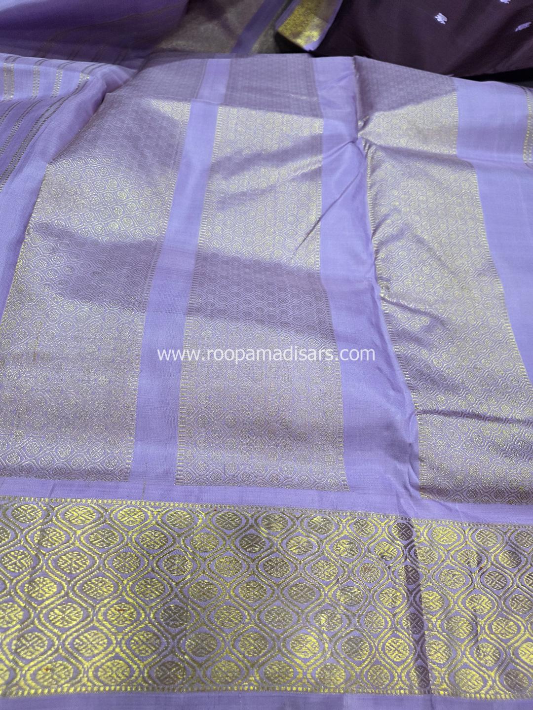 Pure Silk Madisar(with silk mark)-10YARDS PURE SILK PATTU MADISAR KORVAI BORDER WITHOUT BLOUSE PIECE - Image 3