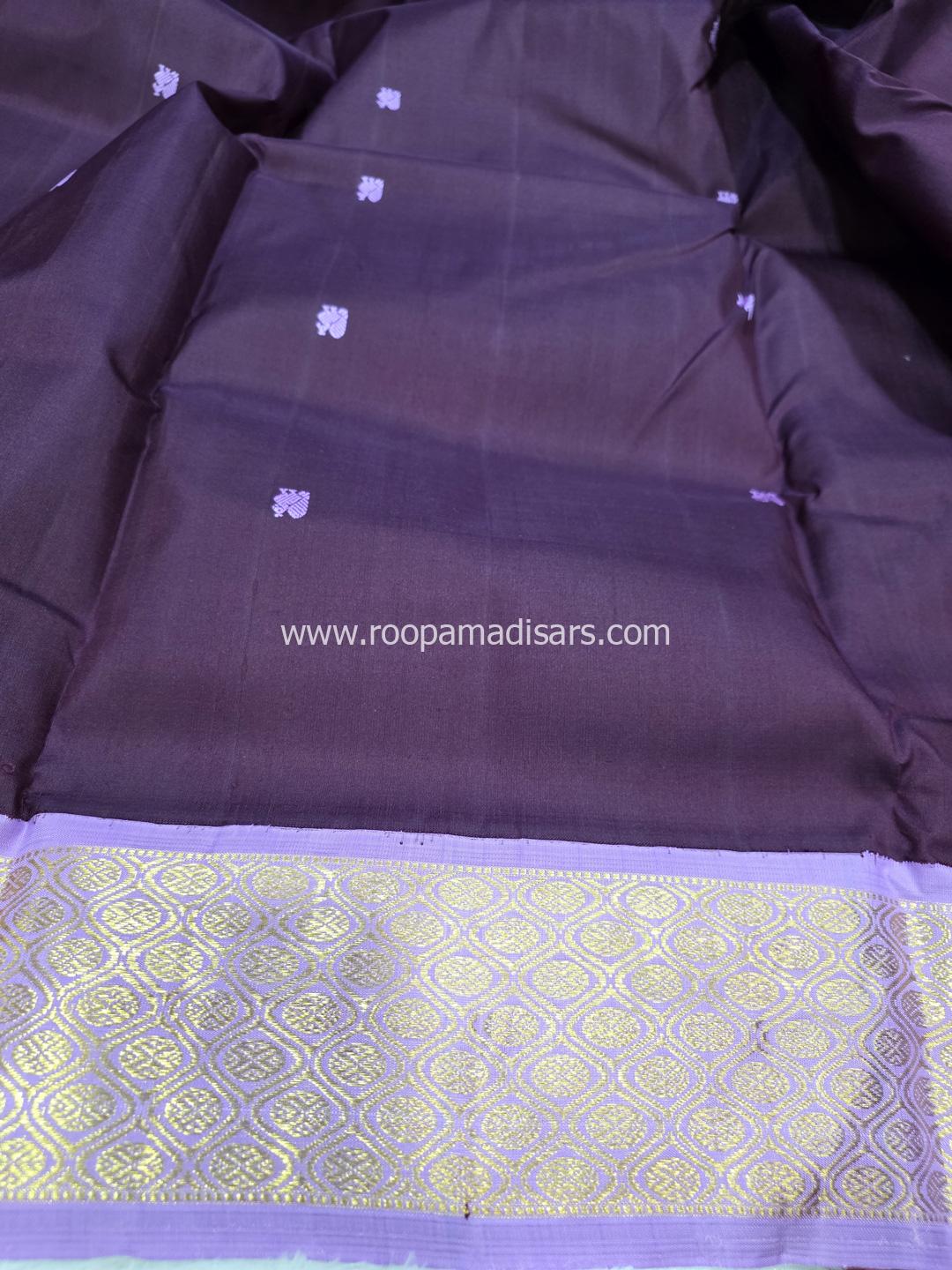 Pure Silk Madisar(with silk mark)-10YARDS PURE SILK PATTU MADISAR KORVAI BORDER WITHOUT BLOUSE PIECE - Image 4
