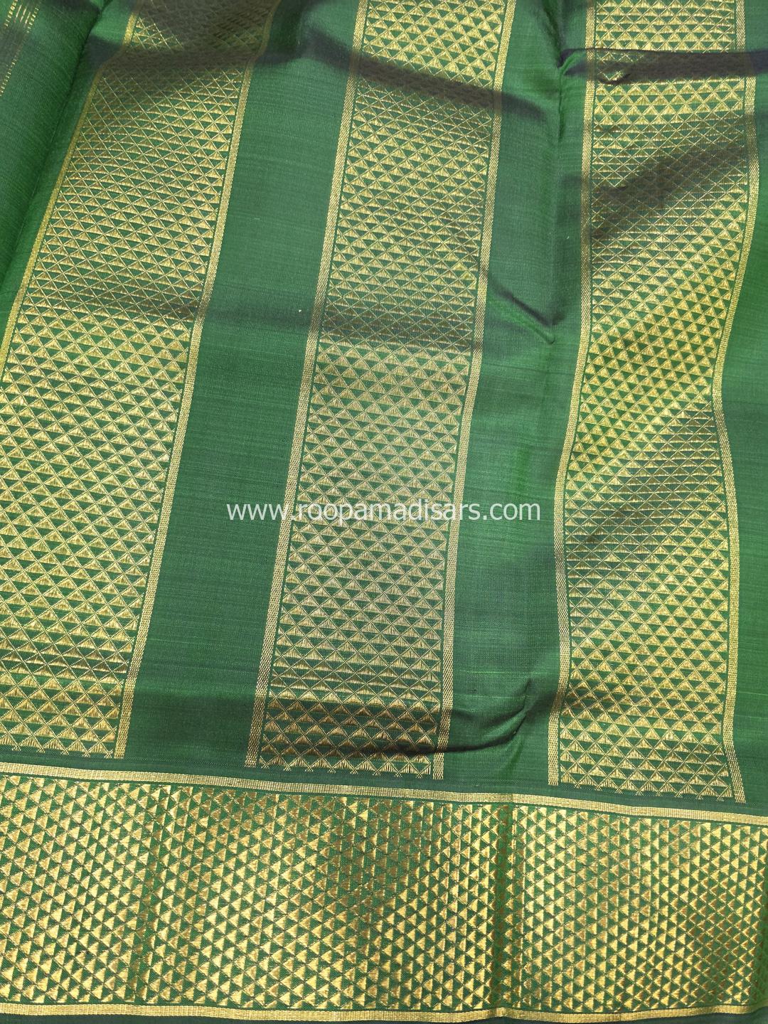 Pure Silk Madisar(with silk mark)-10YARDS PURE SILK PATTU MADISAR KORVAI BORDER WITHOUT BLOUSE PIECE - Image 6