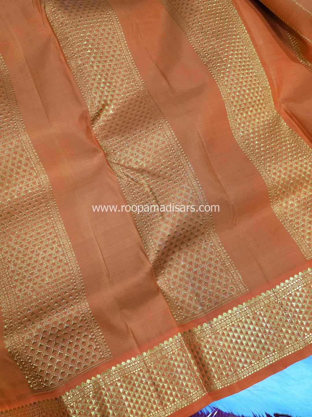 Pure Silk Madisar(with silk mark)-10YARDS PURE SILK PATTU MADISAR KORVAI BORDER WITHOUT BLOUSE PIECE - Image 6