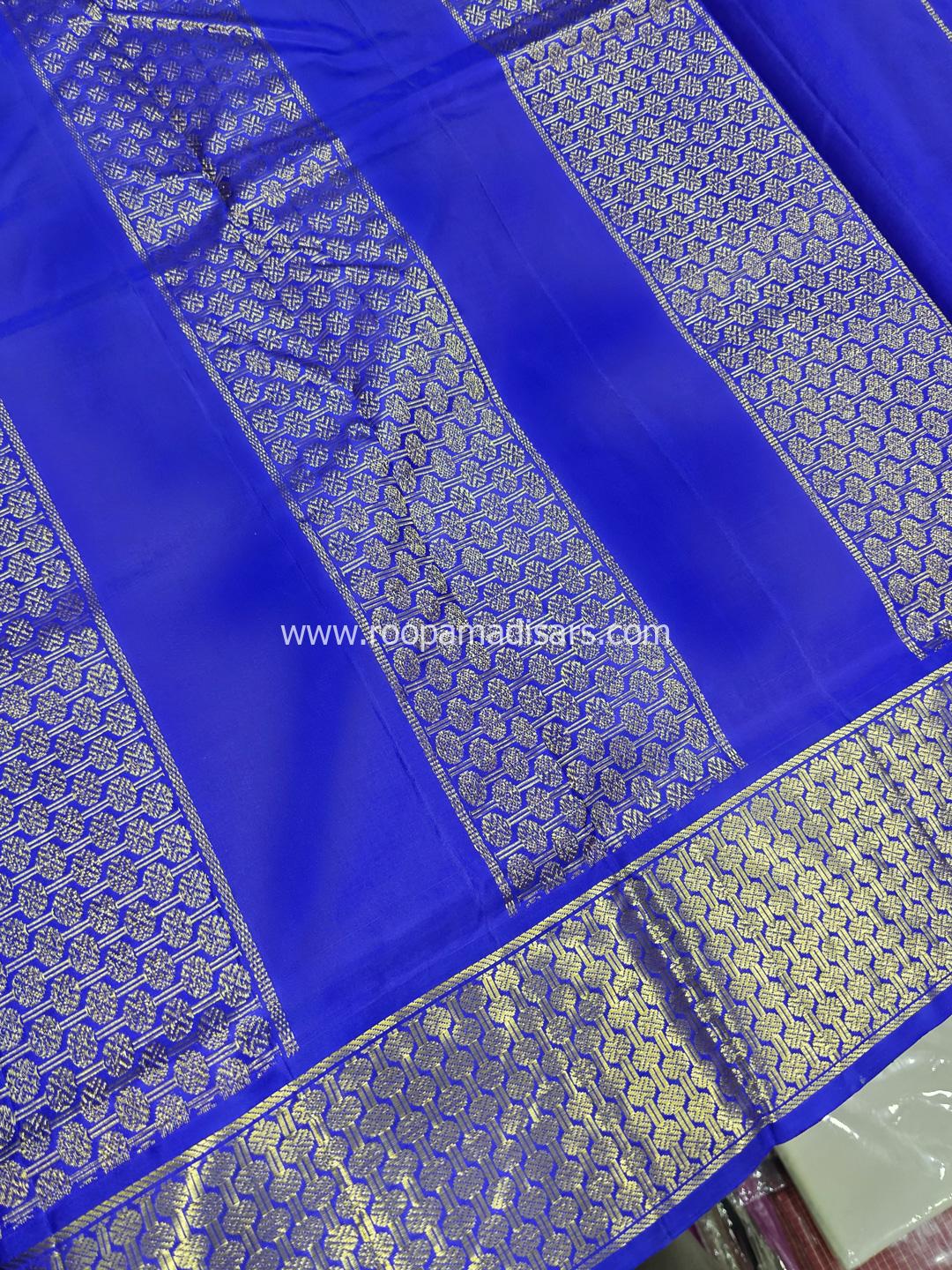 Pure Silk Madisar(with silk mark)-10YARDS PURE SILK PATTU MADISAR KORVAI BORDER WITHOUT BLOUSE PIECE - Image 6