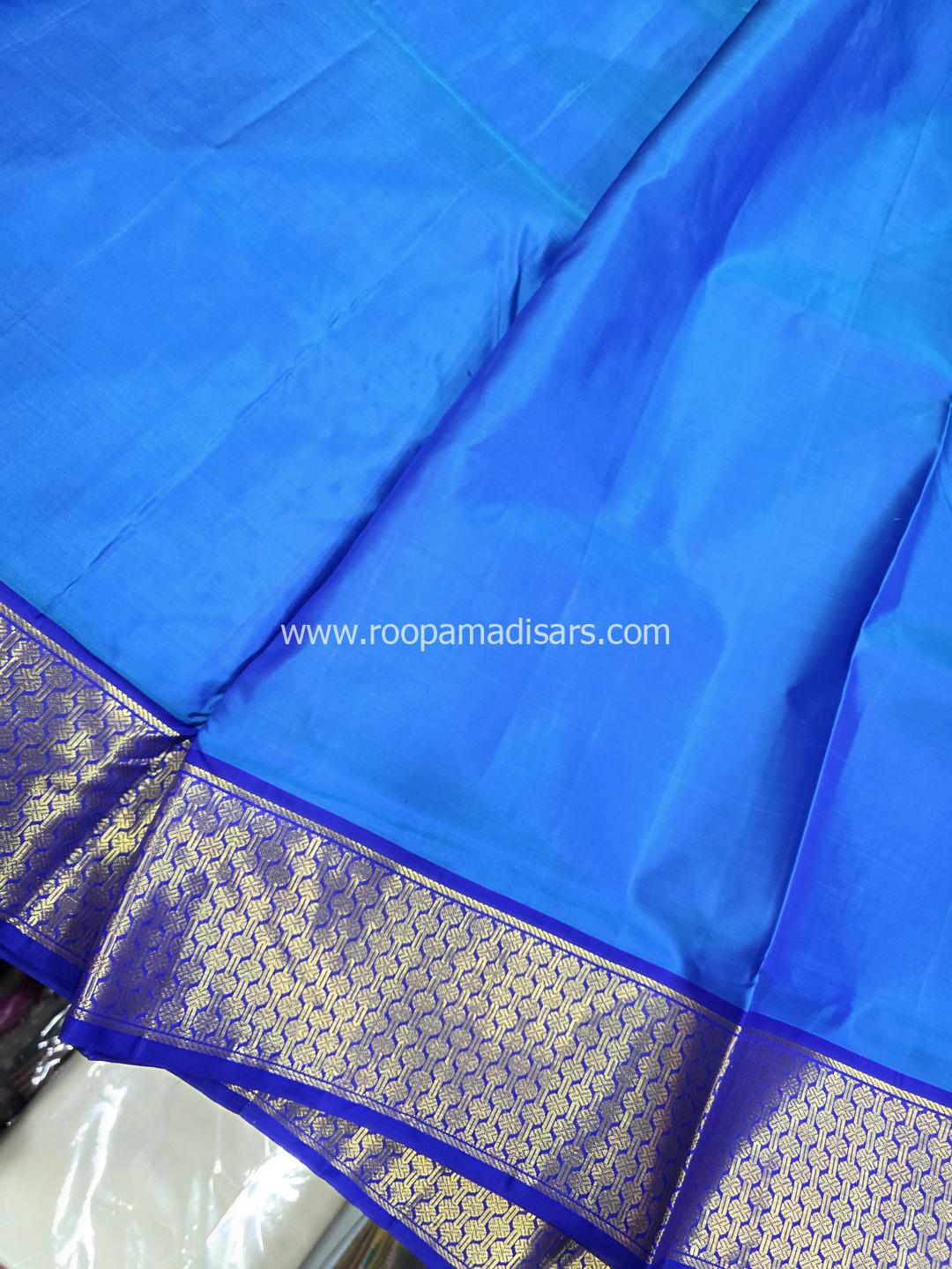 Pure Silk Madisar(with silk mark)-10YARDS PURE SILK PATTU MADISAR KORVAI BORDER WITHOUT BLOUSE PIECE - Image 3